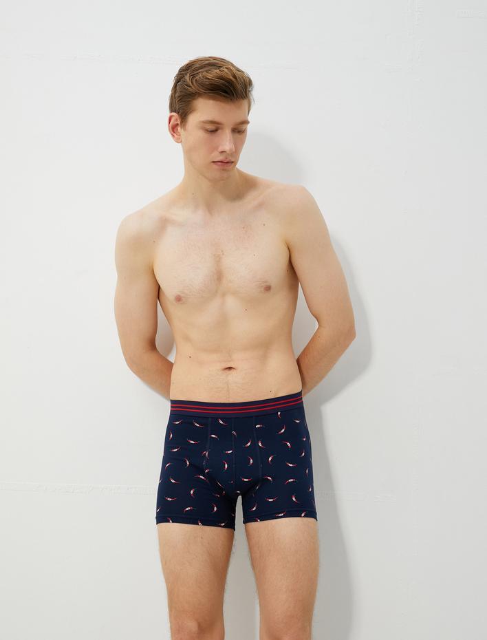  Baskılı 3'lü Boxer Seti