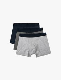 Basic 3'lü Boxer Seti Çok Renkli