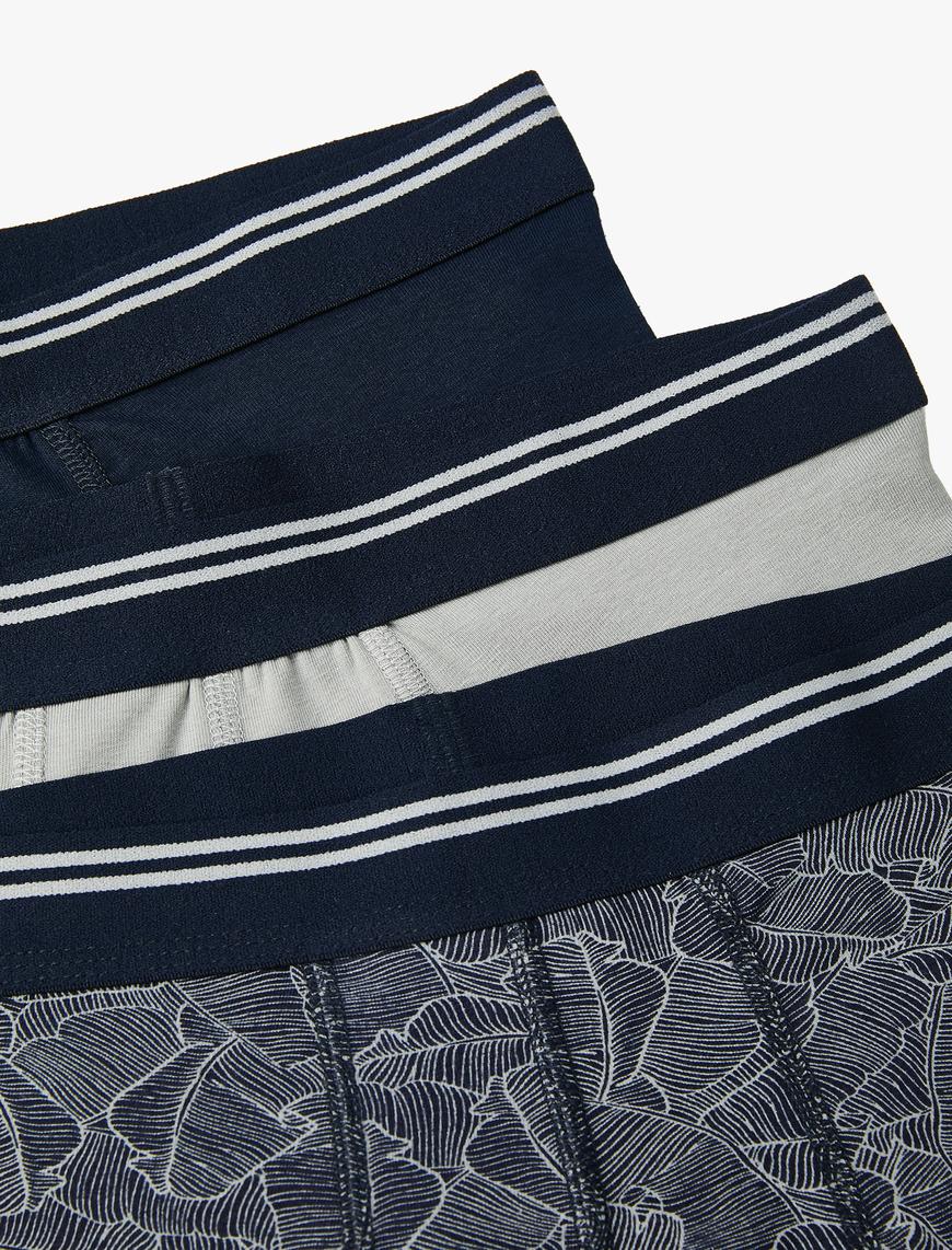   3'lü Boxer Seti Soyut Desenli Çok Renkli
