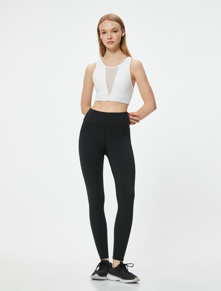  Yüksek Bel Spor Tayt Slim Fit