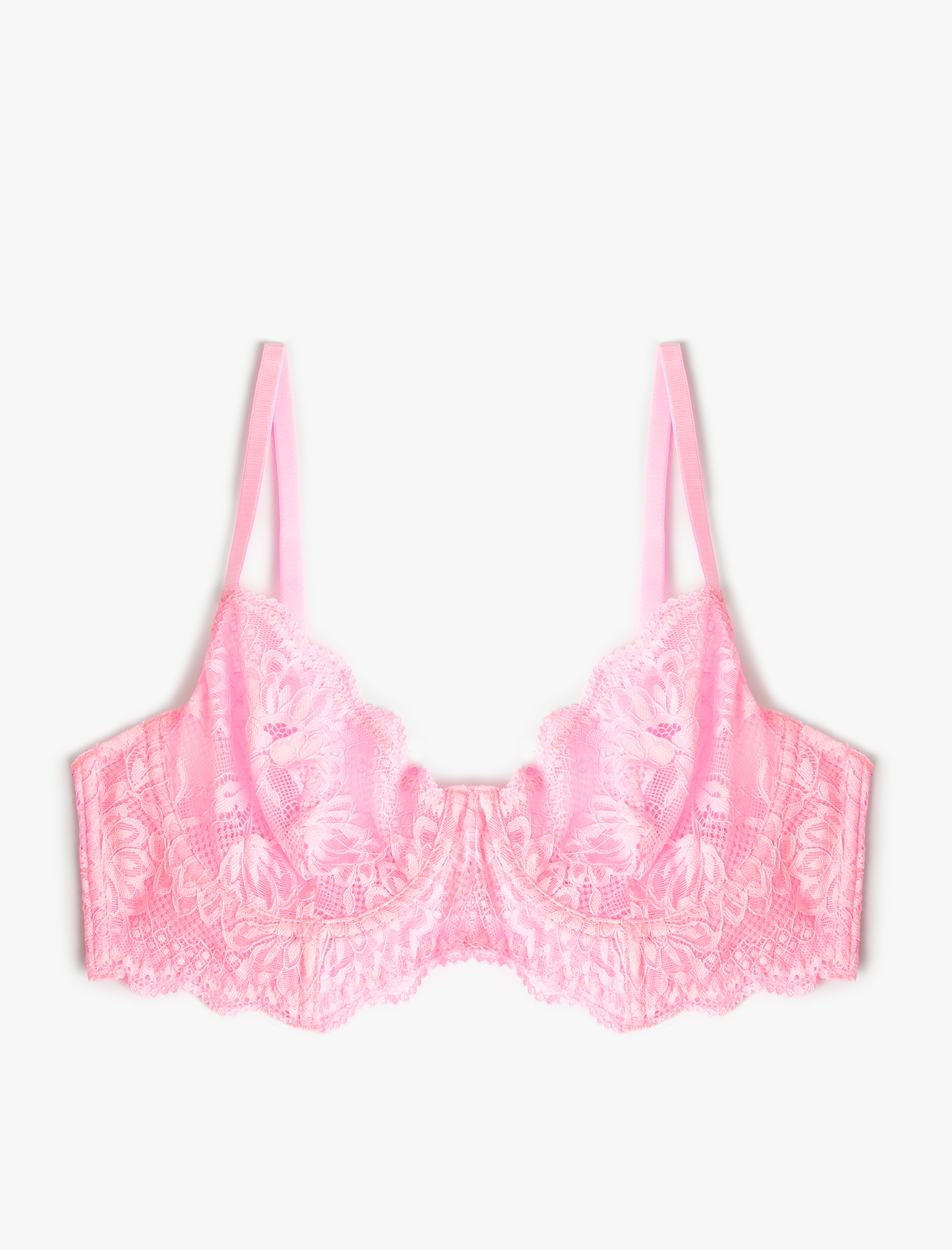   Dantelli Bralet Dolgusuz Balenli