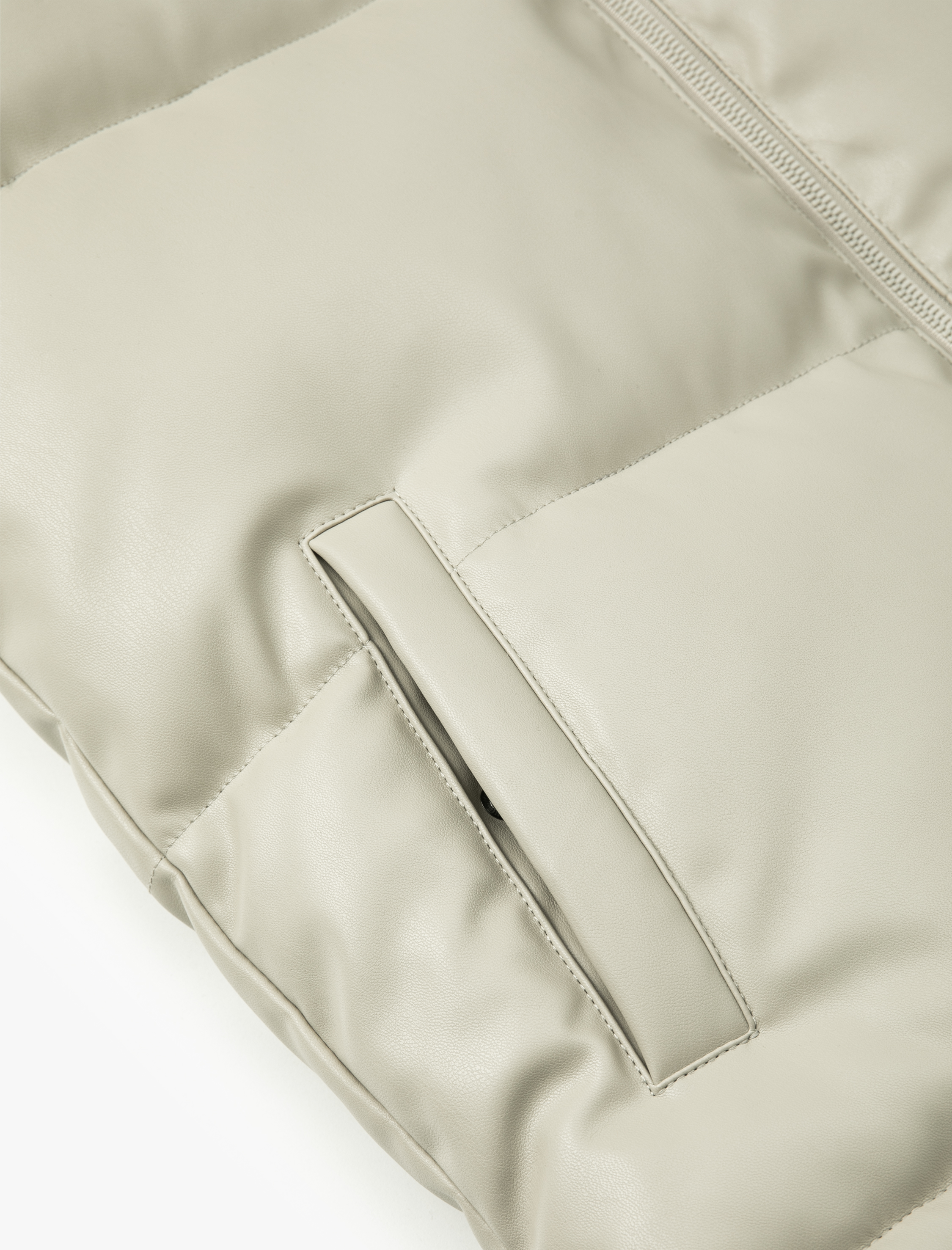   Şişme Yelek Slim Fit Kapşonlu Fermuarlı Cepli