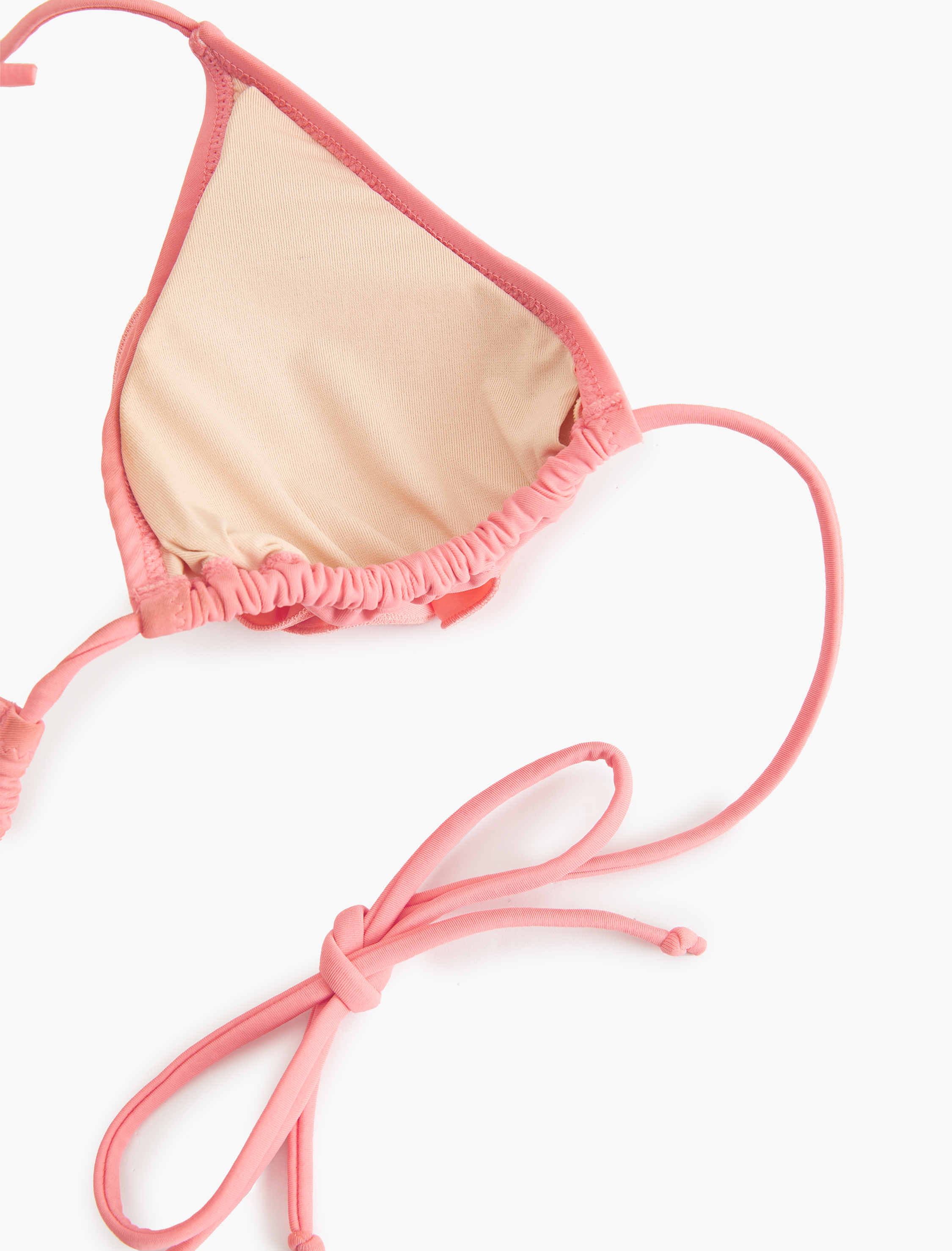   Koton X Sibil Çetinkaya - Gül Aplike Detaylı Bikini Üstü Üçgen İnce Askılı