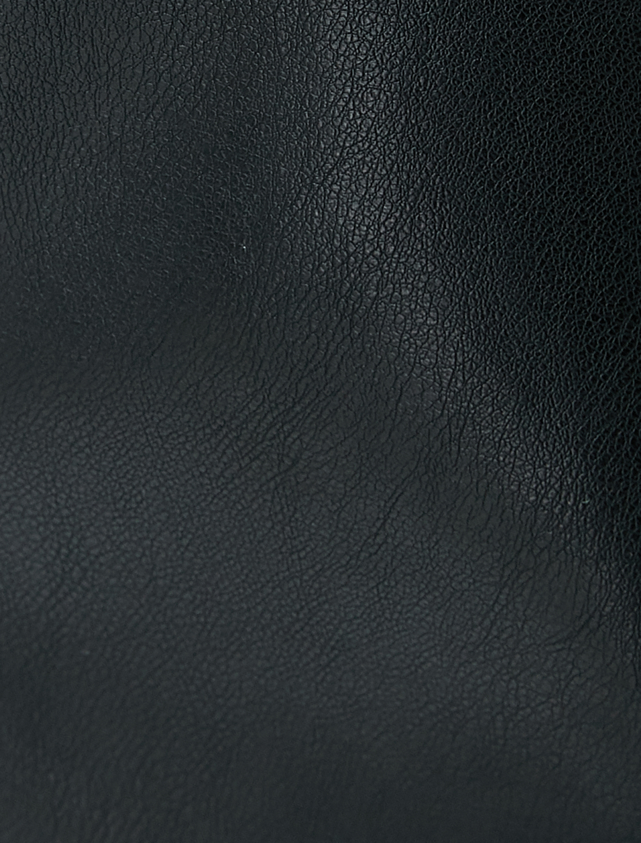   Suni Deri Ceket Fermuarlı Kruvaze Cepli