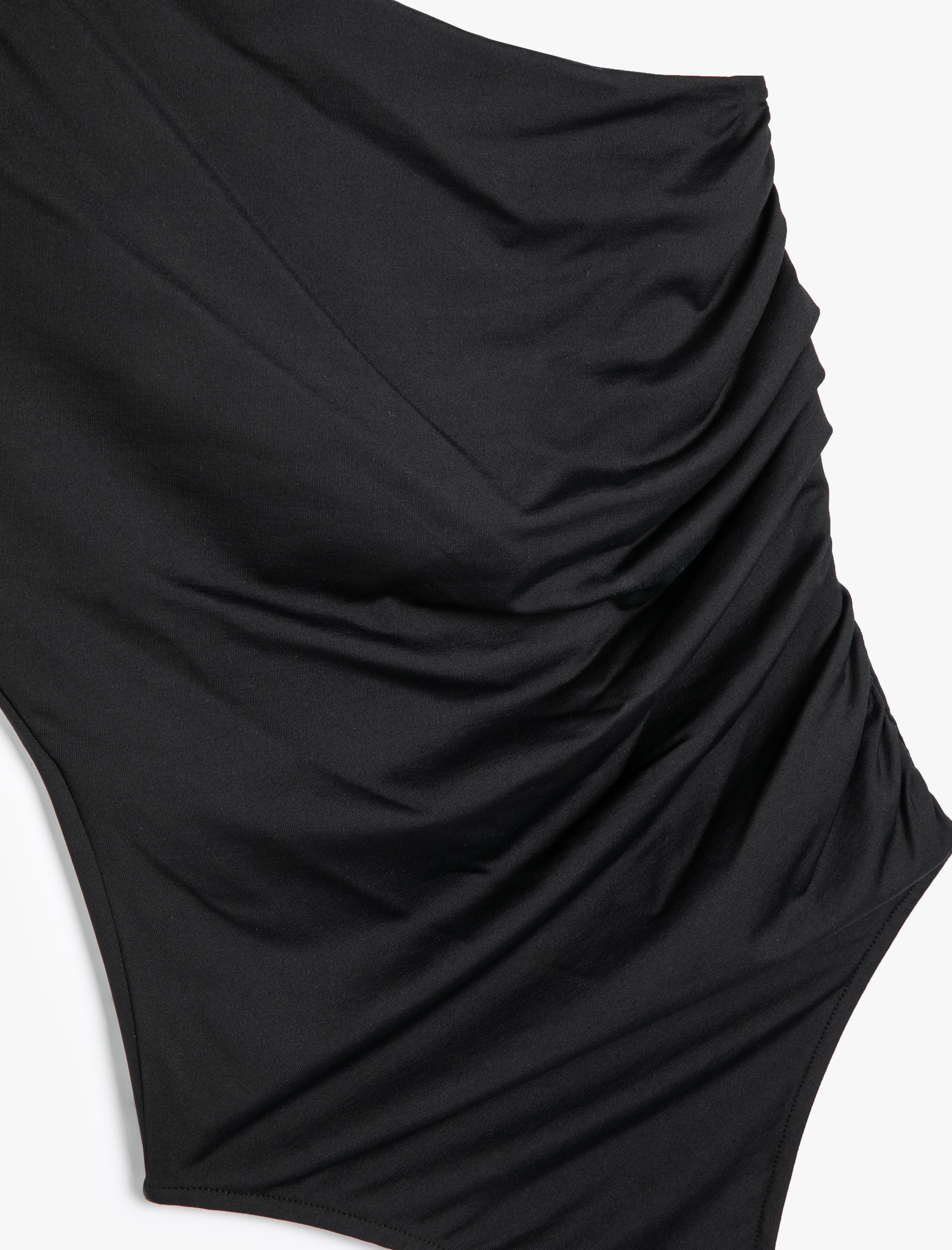 Tek Omuz Üst Drapeli Slim Fit