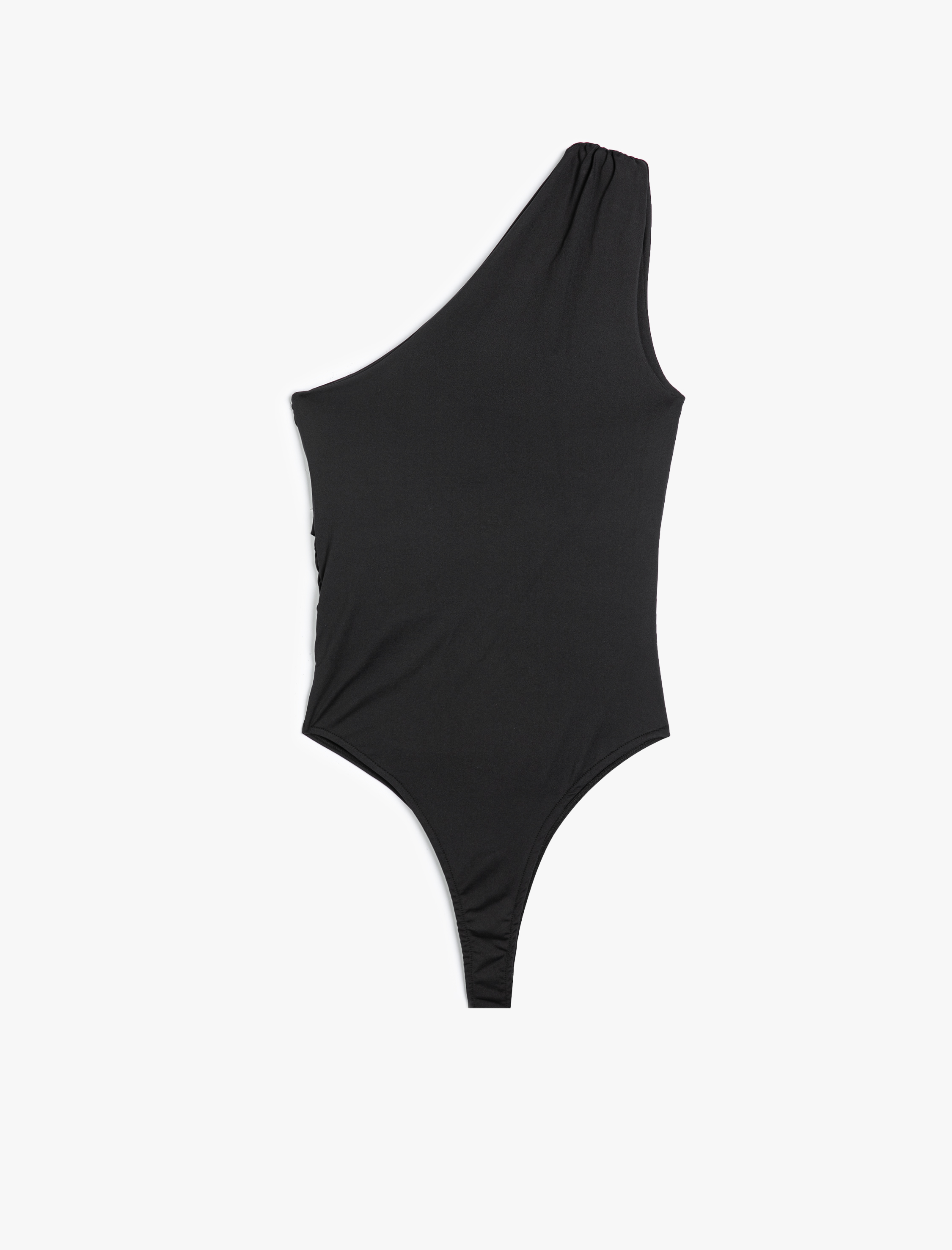 Tek Omuz Üst Drapeli Slim Fit