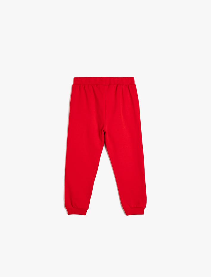 Erkek Bebek Beli Bağlamalı Cepli Şardonlu Basic Eşofman Altı