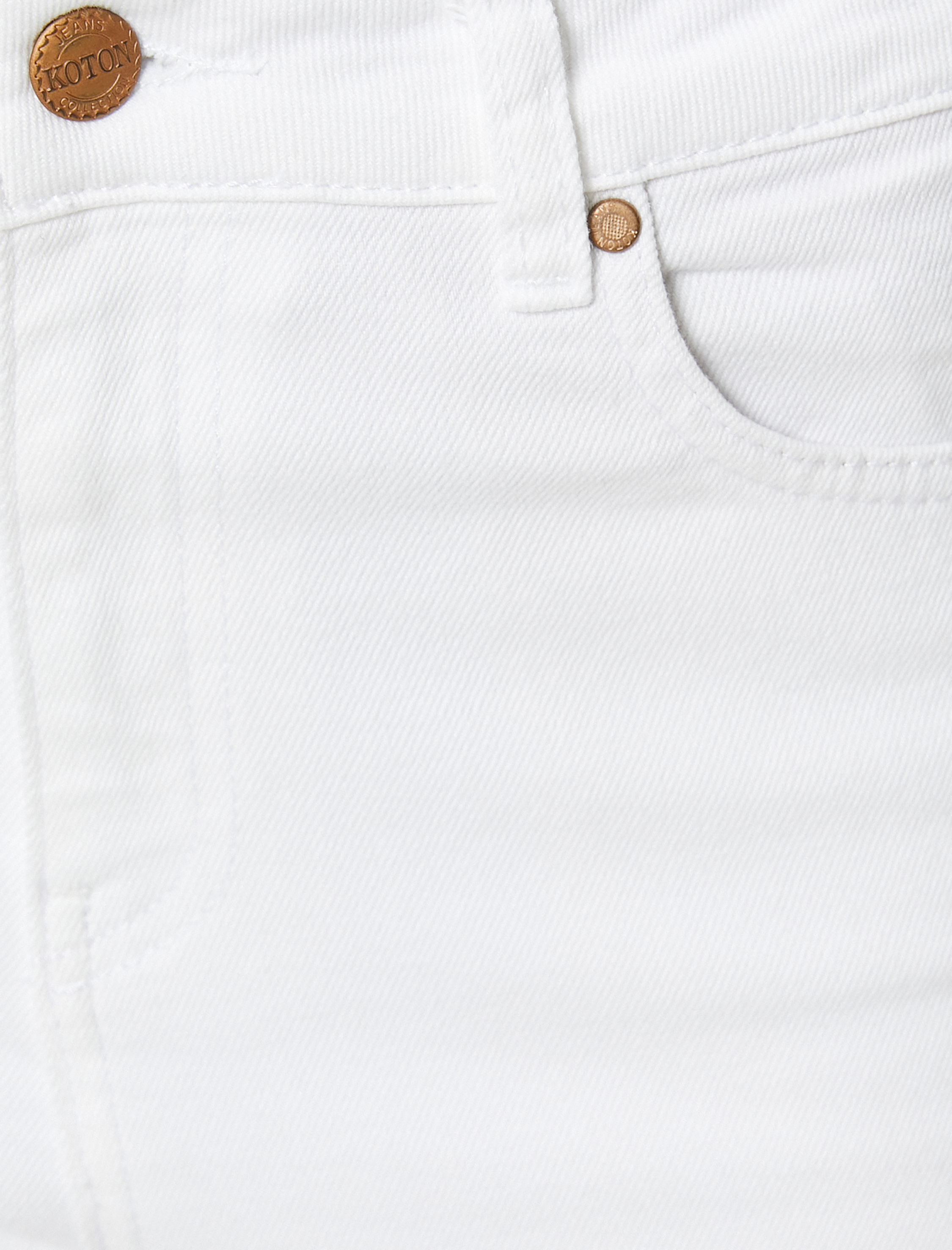   Kısa Paça Skinny Fit Kot Pantolon - Flare Crop Jeans