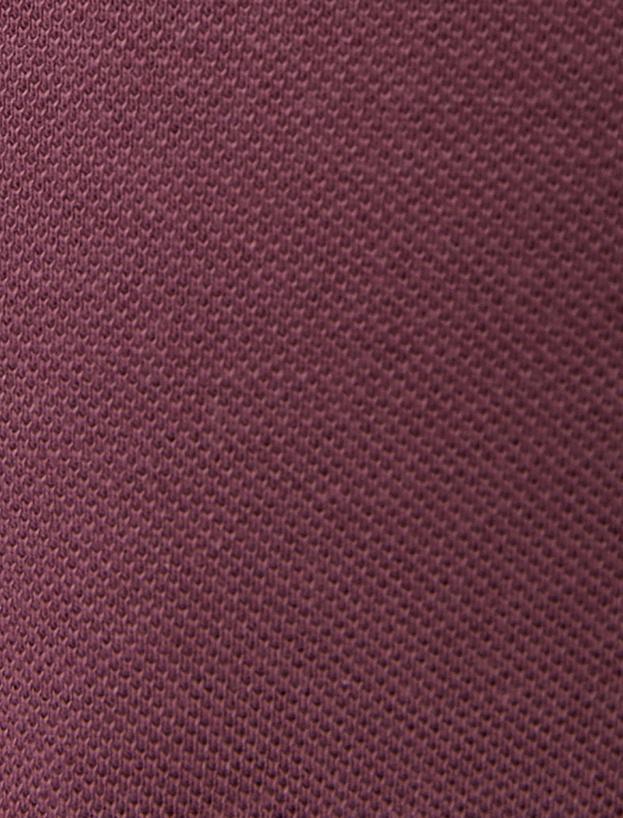 Slim Fit Polo Tişört Kısa Kollu Çizgi Detaylı Pamuklu_5