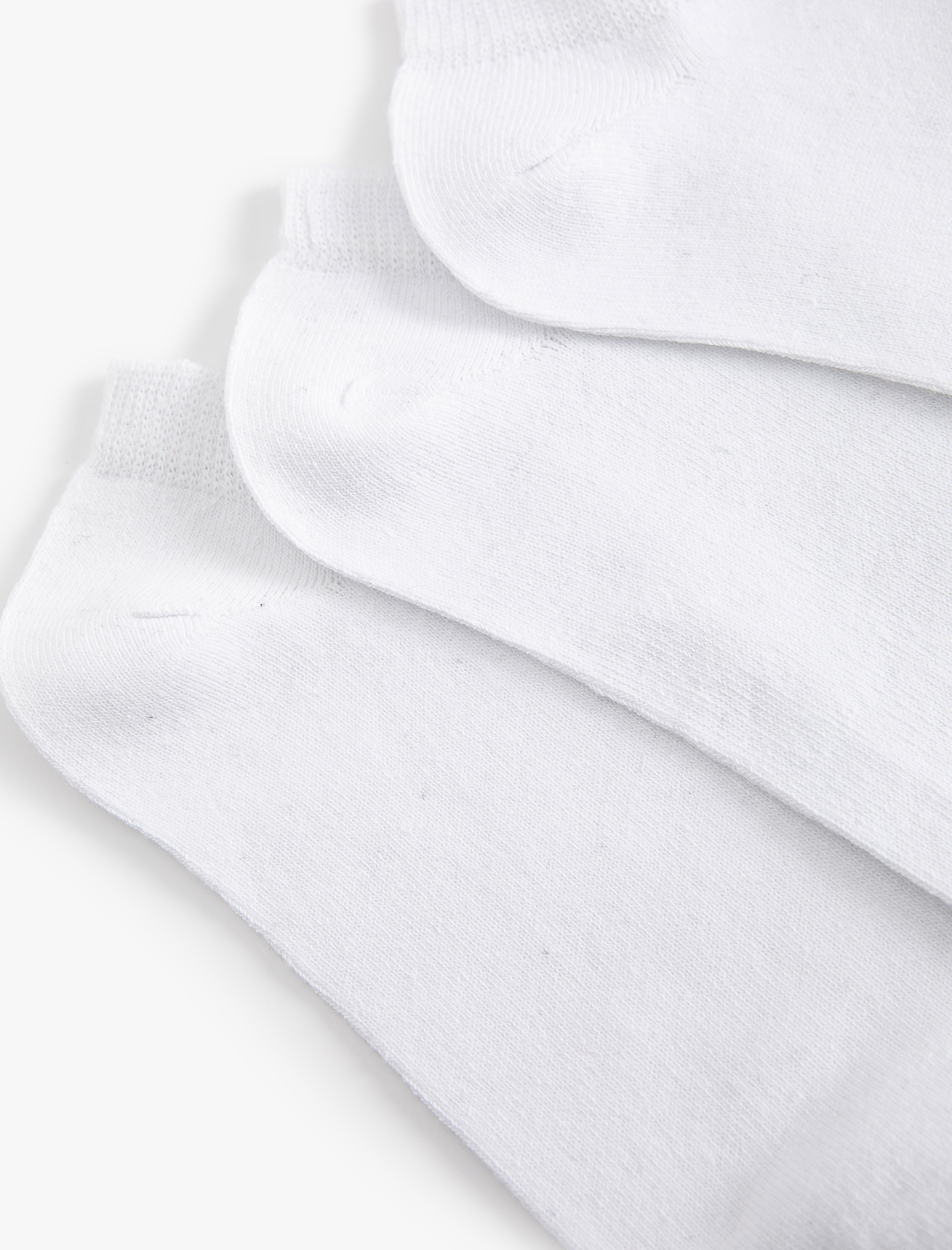  Erkek 3'lü Görünmez Çorap Seti Çok Renkli Pamuk Karışımlı