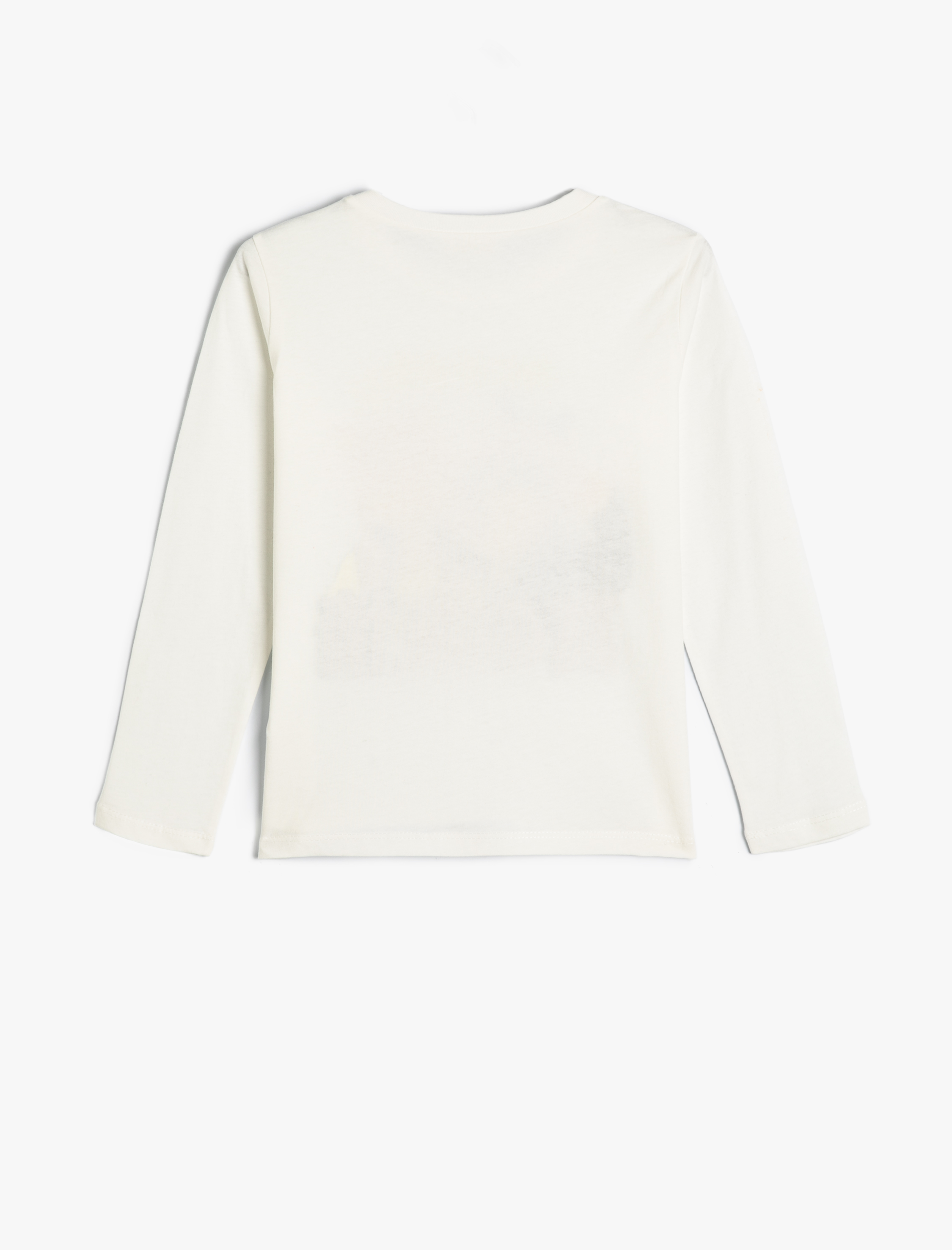  Kız Çocuk Tişört Anime Baskılı Uzun Kollu Bisiklet Yaka Pamuklu