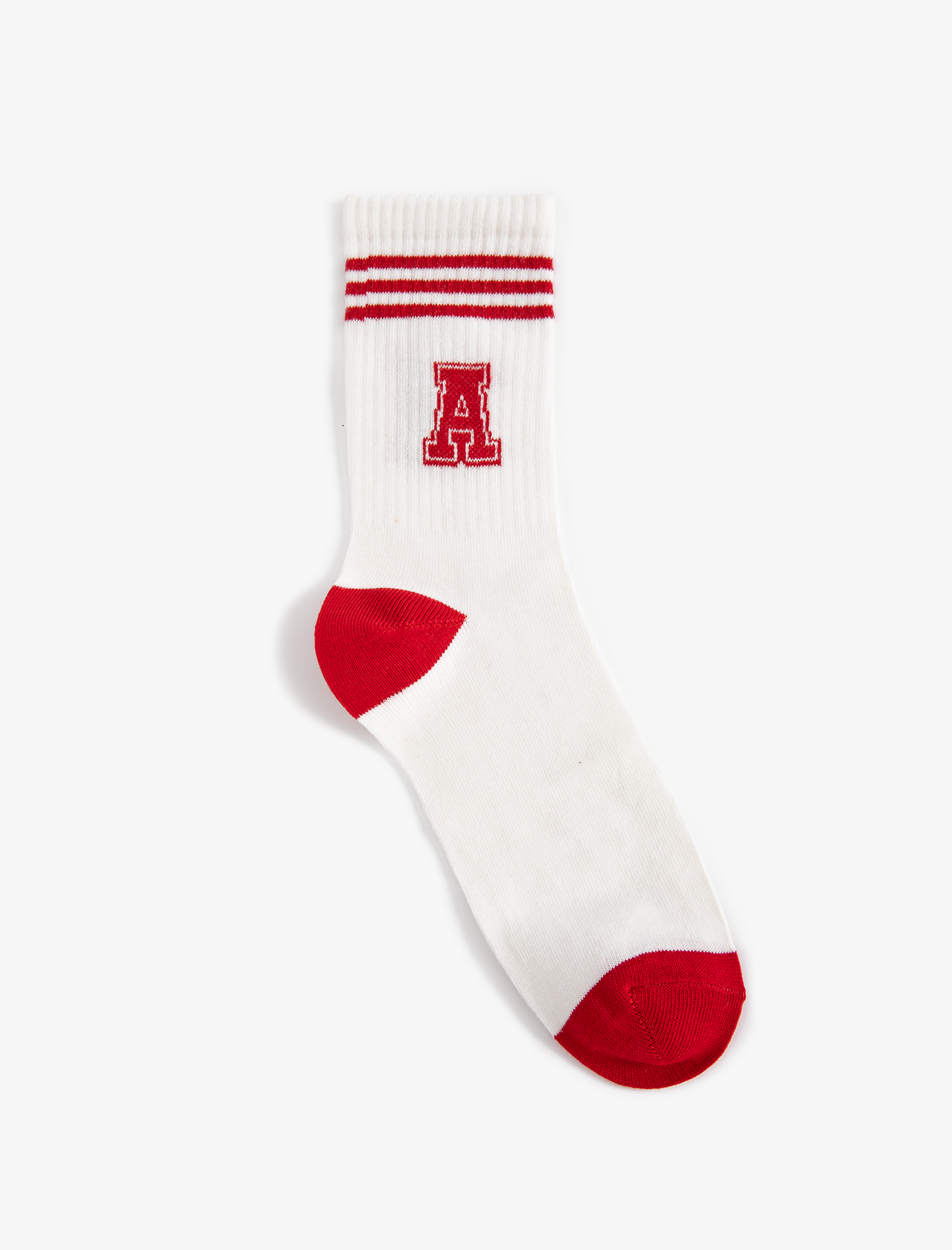  Kadın Kolej Çorap Soket Harf Desenli