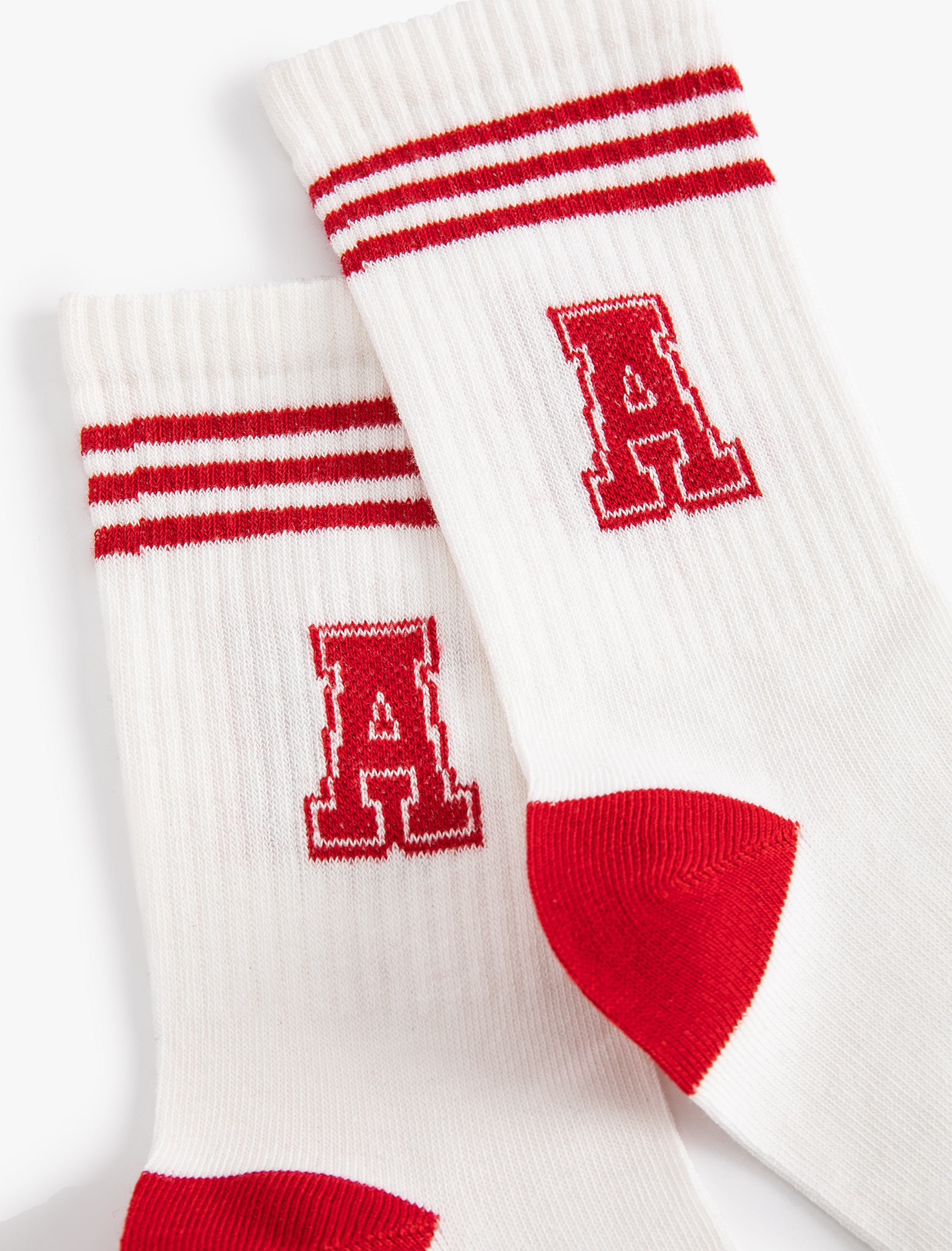  Kadın Kolej Çorap Soket Harf Desenli