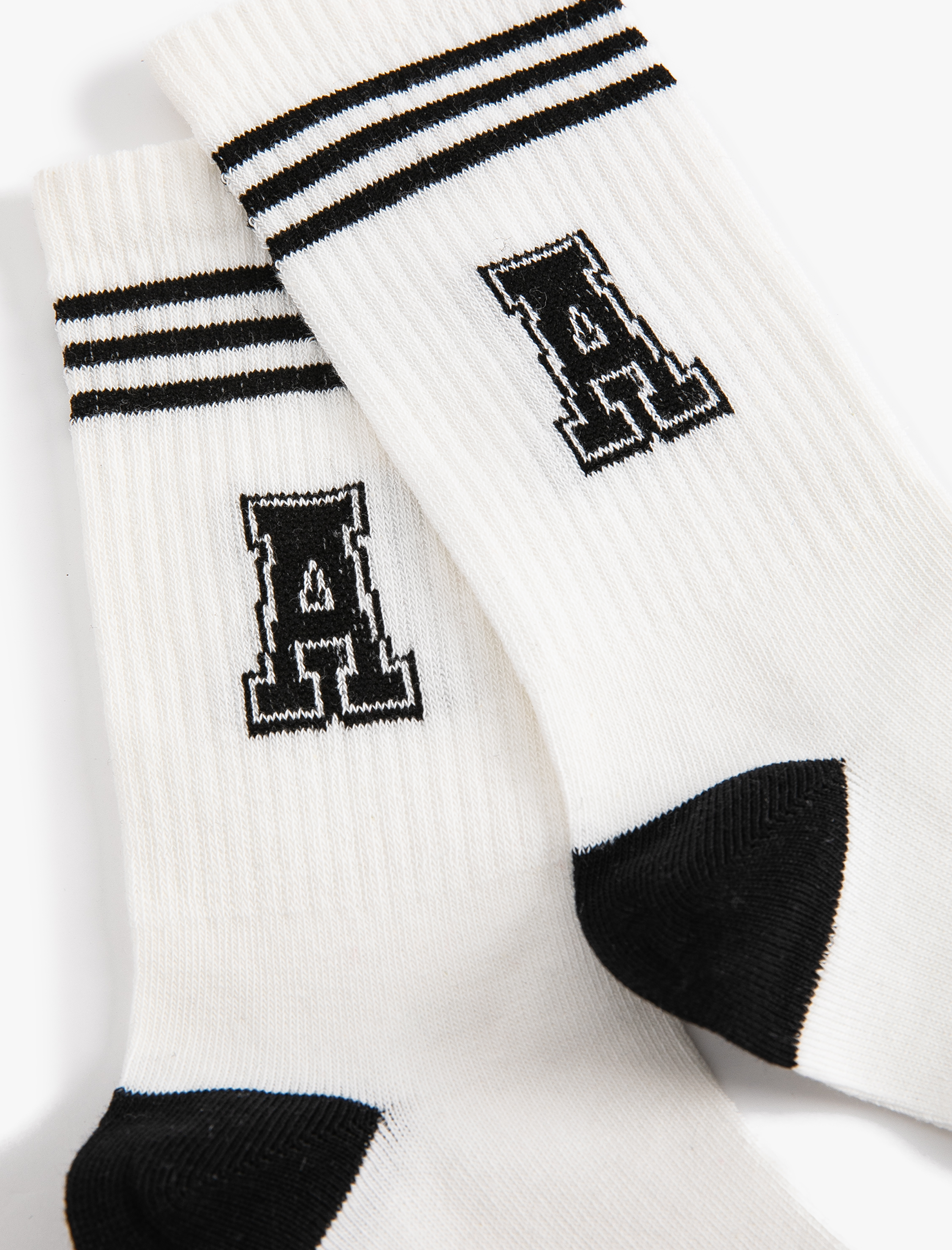  Kadın Kolej Çorap Soket Harf Desenli