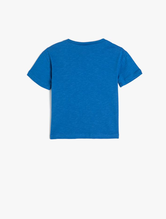 Erkek Bebek Tişört Spor Temalı Italya Baskılı Kısa Kollu Bisiklet Yaka