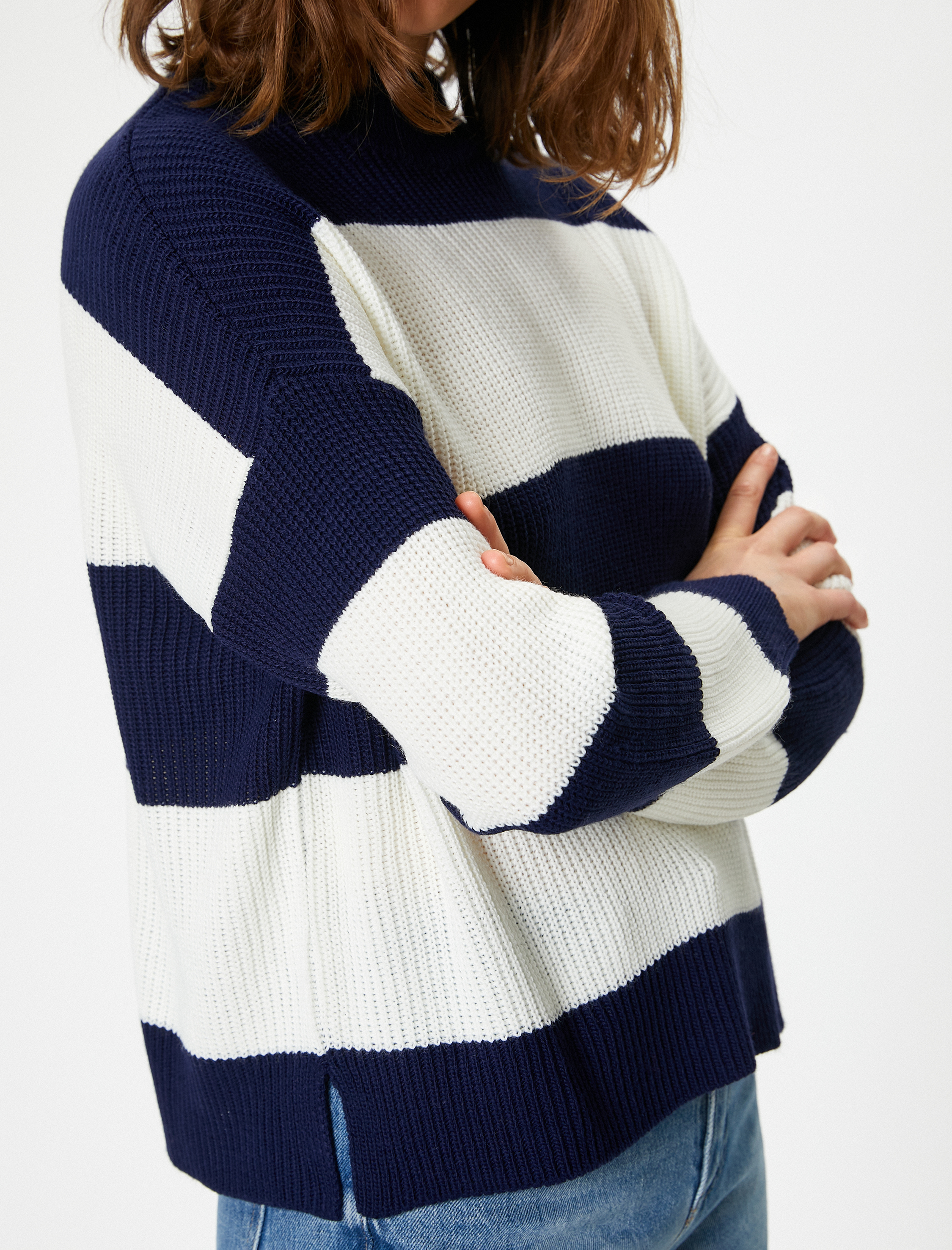   Triko Dik Yaka Uzun Kollu Kazak