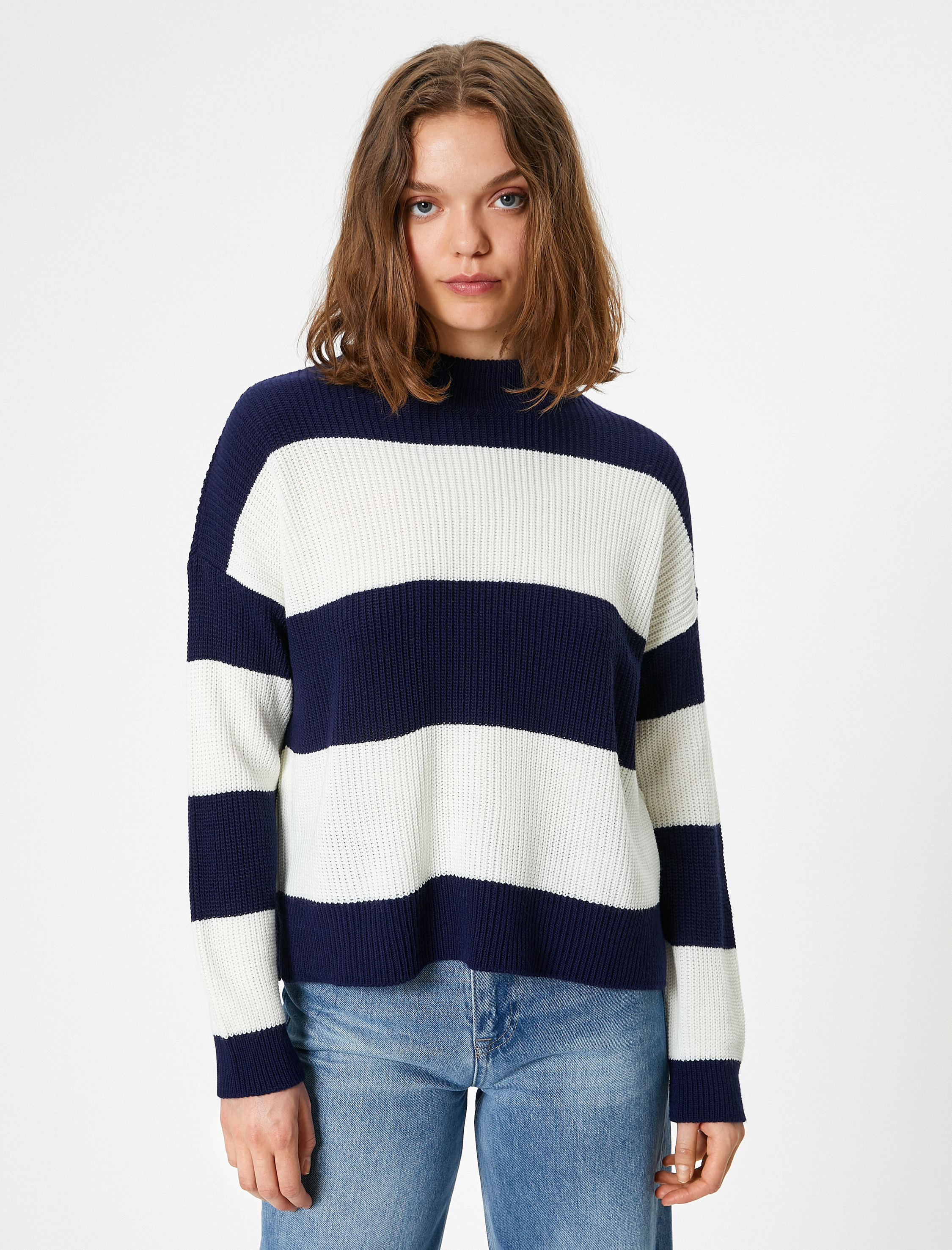   Triko Dik Yaka Uzun Kollu Kazak