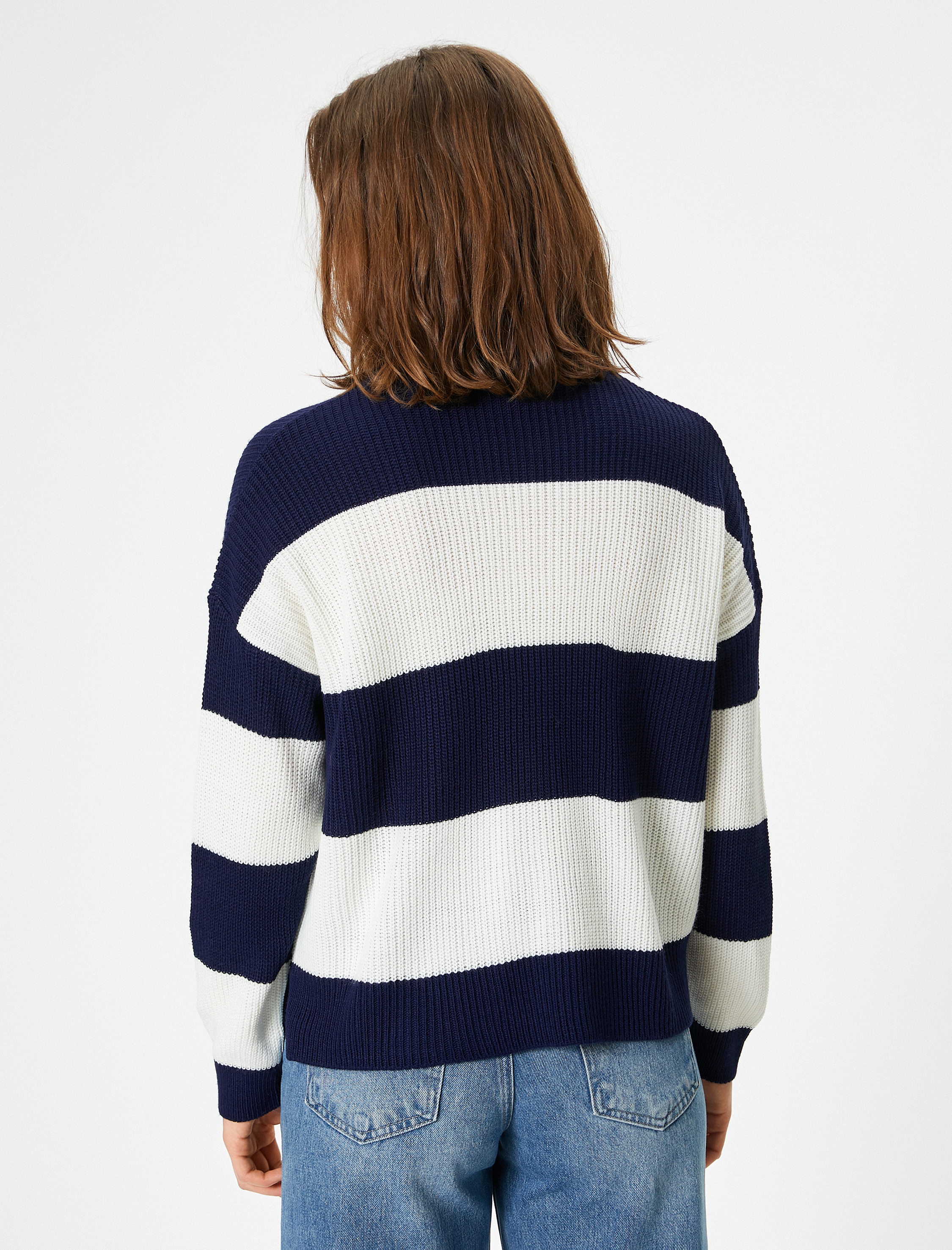   Triko Dik Yaka Uzun Kollu Kazak