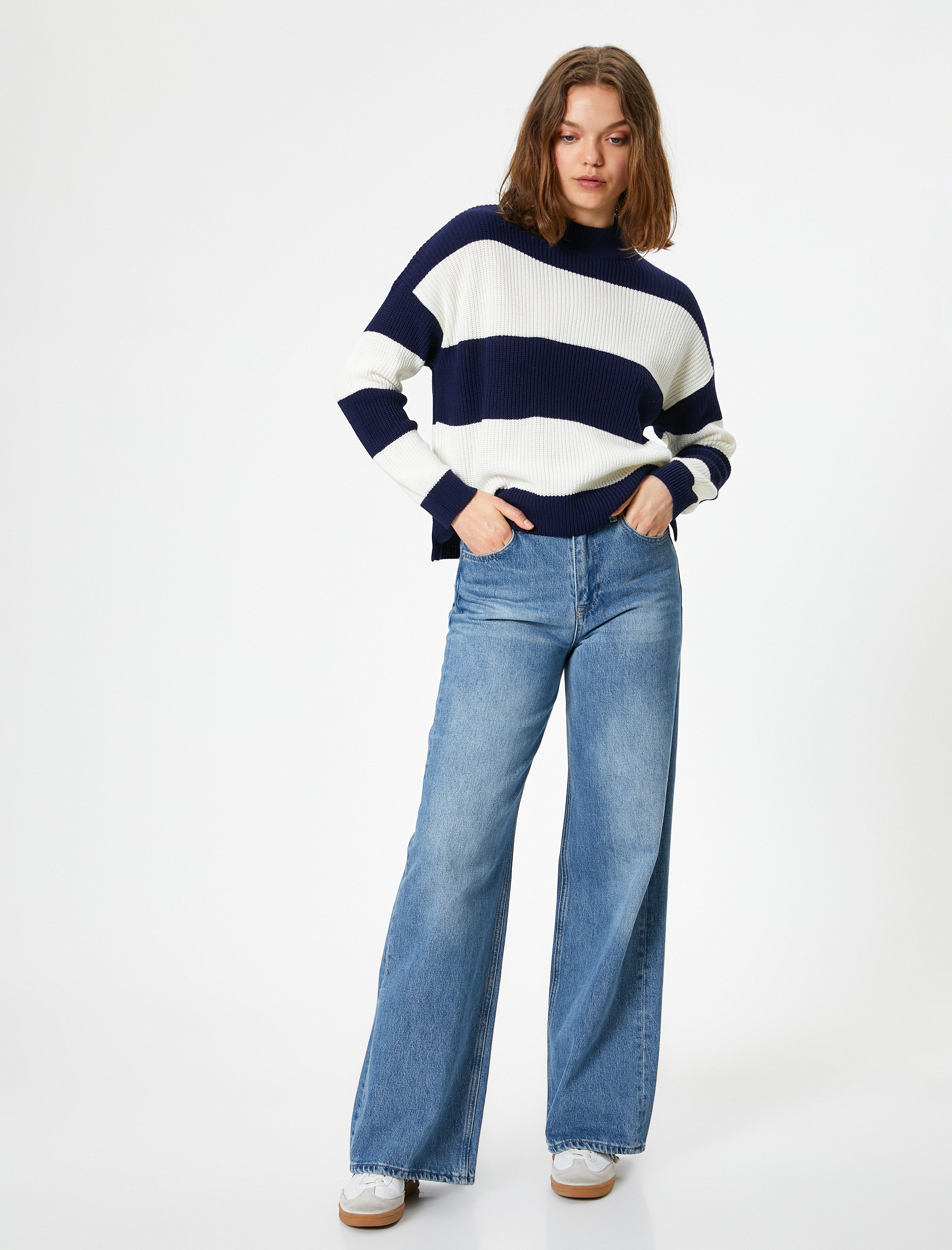   Triko Dik Yaka Uzun Kollu Kazak