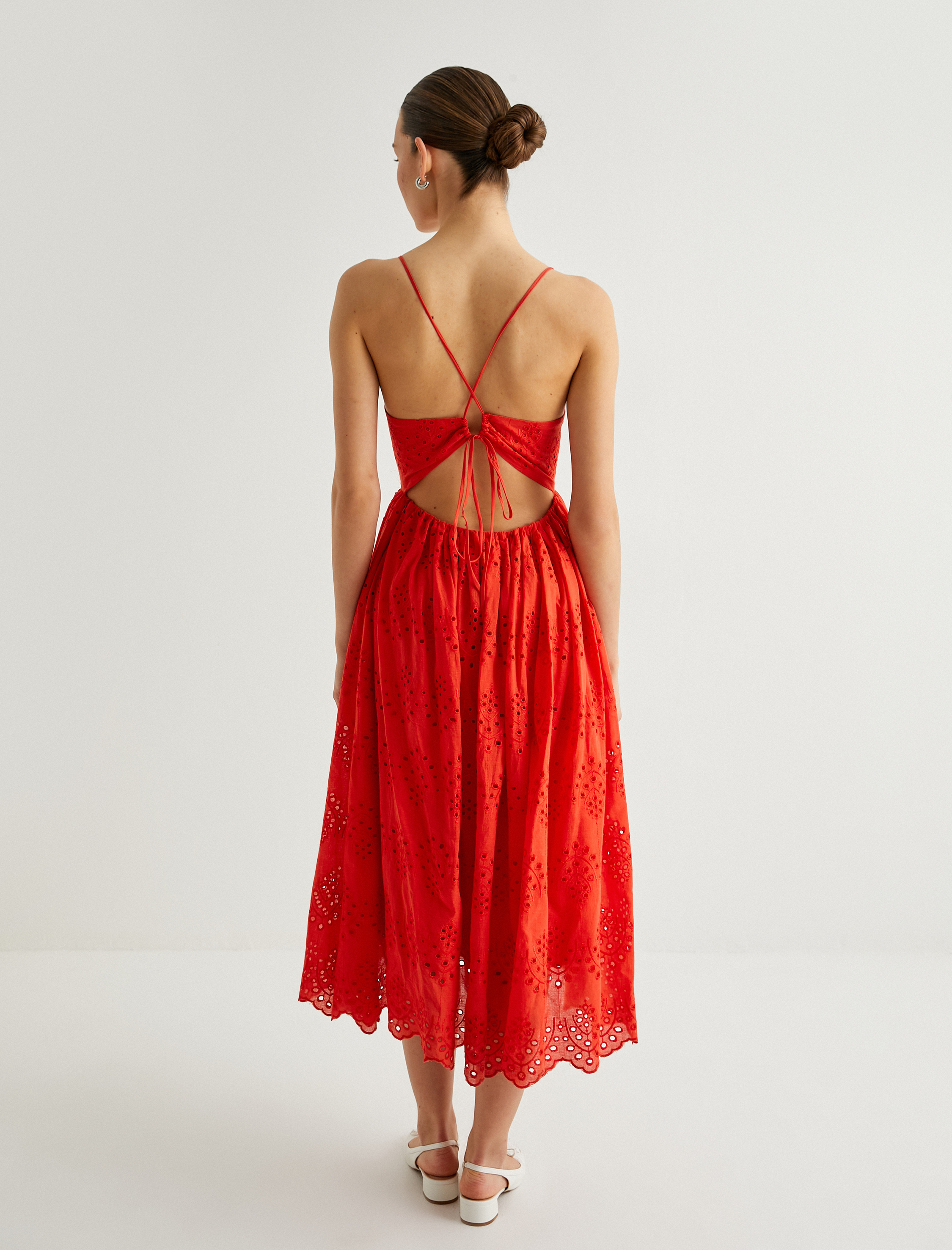   Koton X Sibil Çetinkaya - Fisto Midi Askılı Elbise