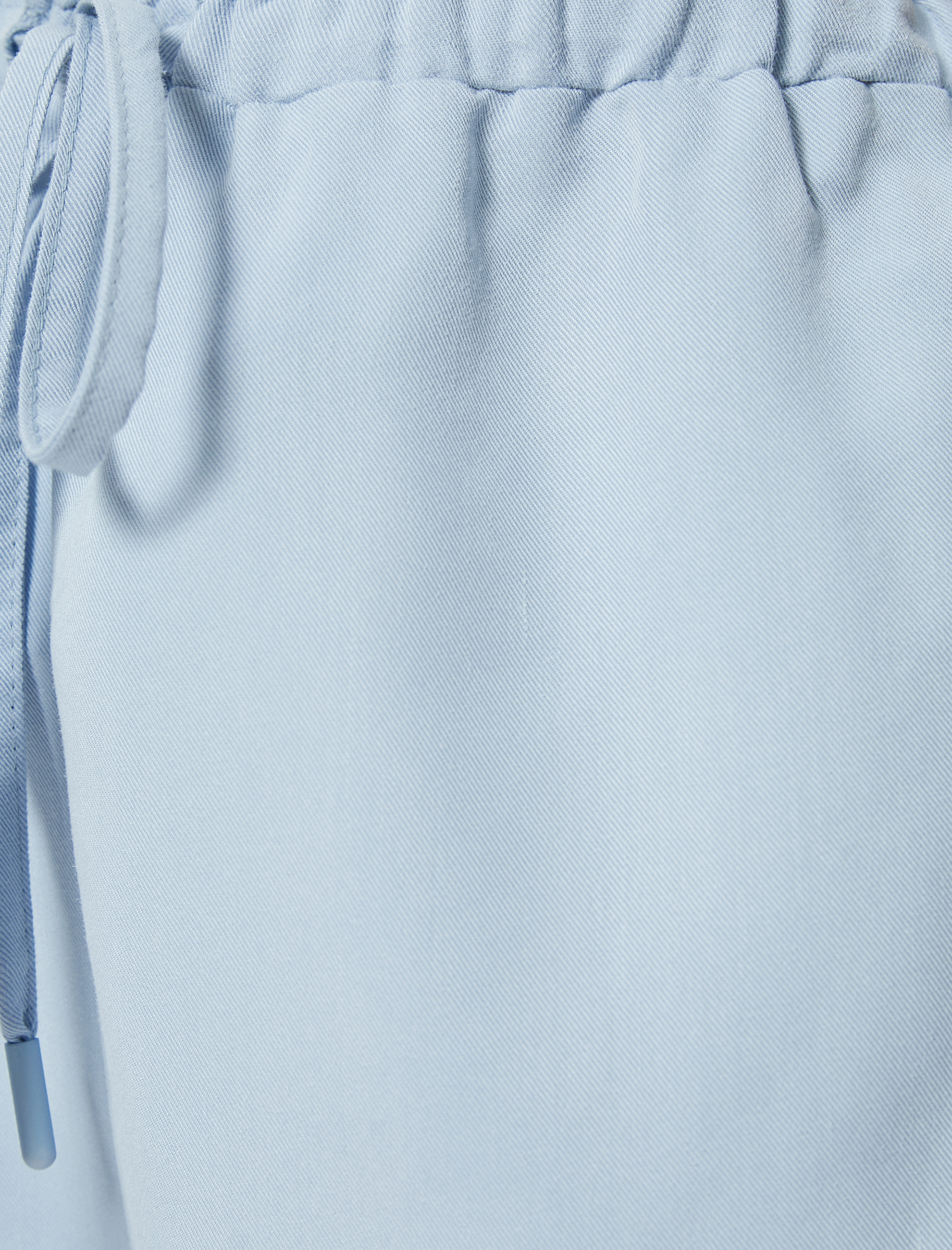   Beli Bağcıklı Mini Şort Rahat Kalıp Cepli