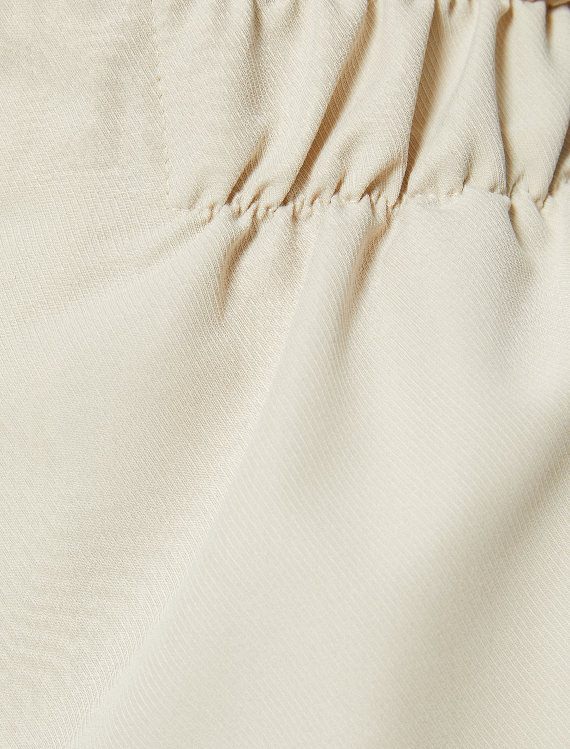   Oversize Şort Tulum Gipeli Cep Detaylı Kısa Kollu