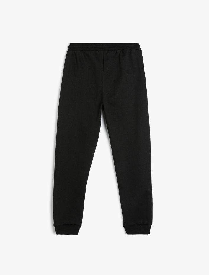 Erkek Çocuk Beli Bağlamalı Şardonlu Basic Jogger Okul Eşofman Altı