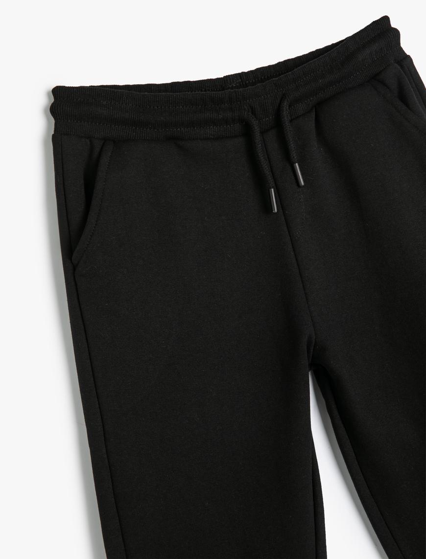  Erkek Çocuk Basic Jogger Eşofman Altı Beli Bağlamalı