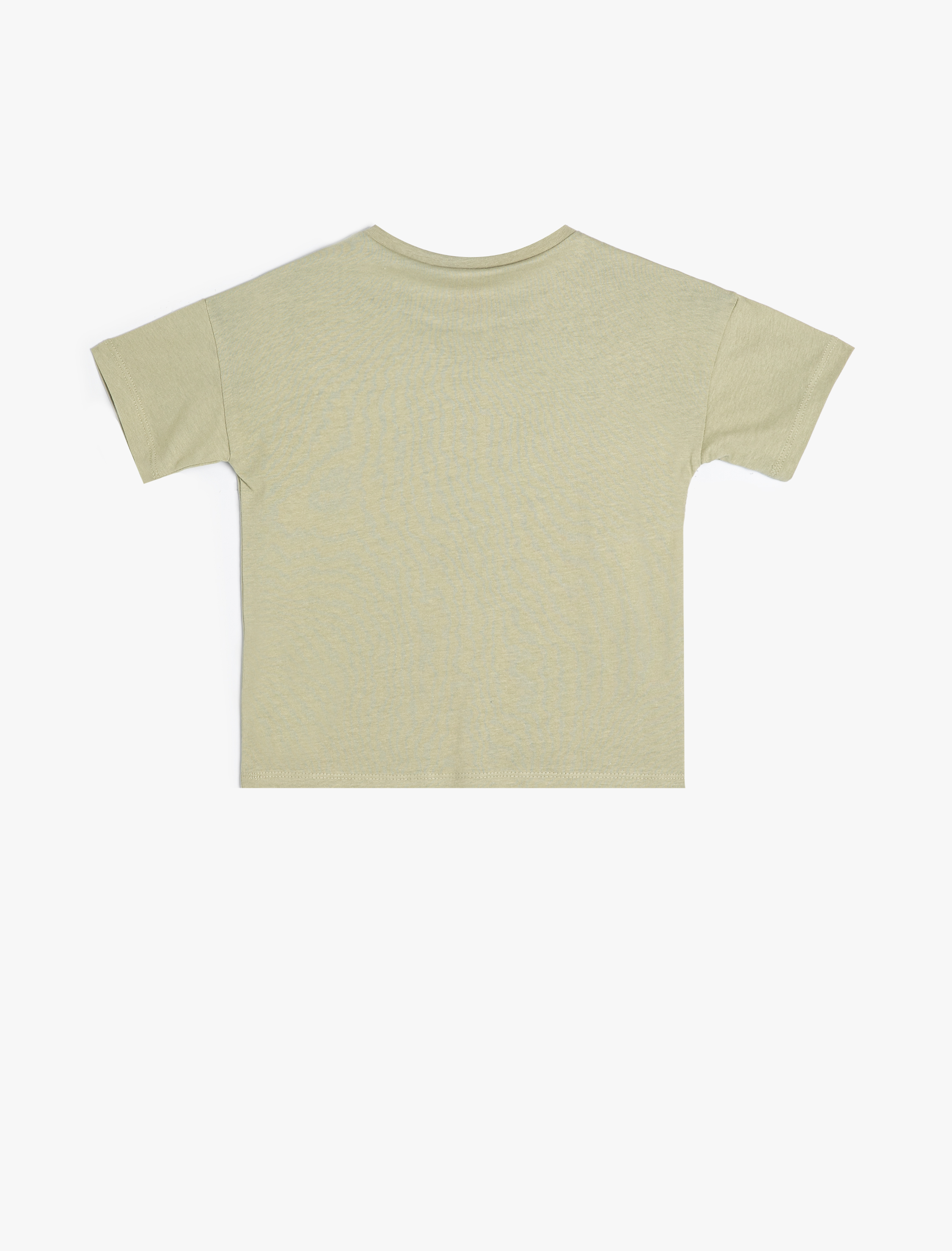  Erkek Bebek Dinozorlu Tişört Kısa Kollu Bisiklet Yaka Pamuklu