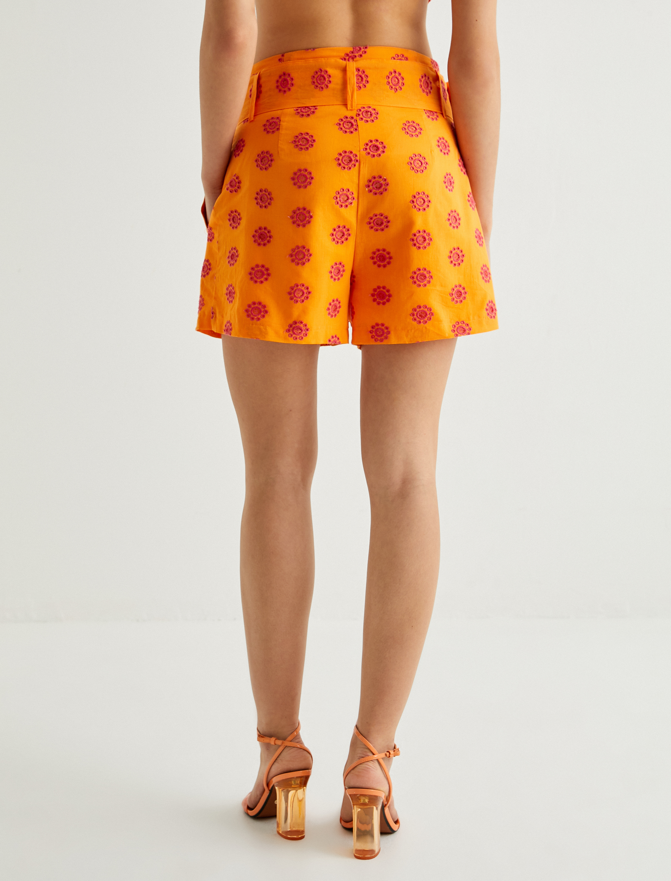   Koton X Sibil Çetinkaya - Kemerli İşlemeli Mini Şort