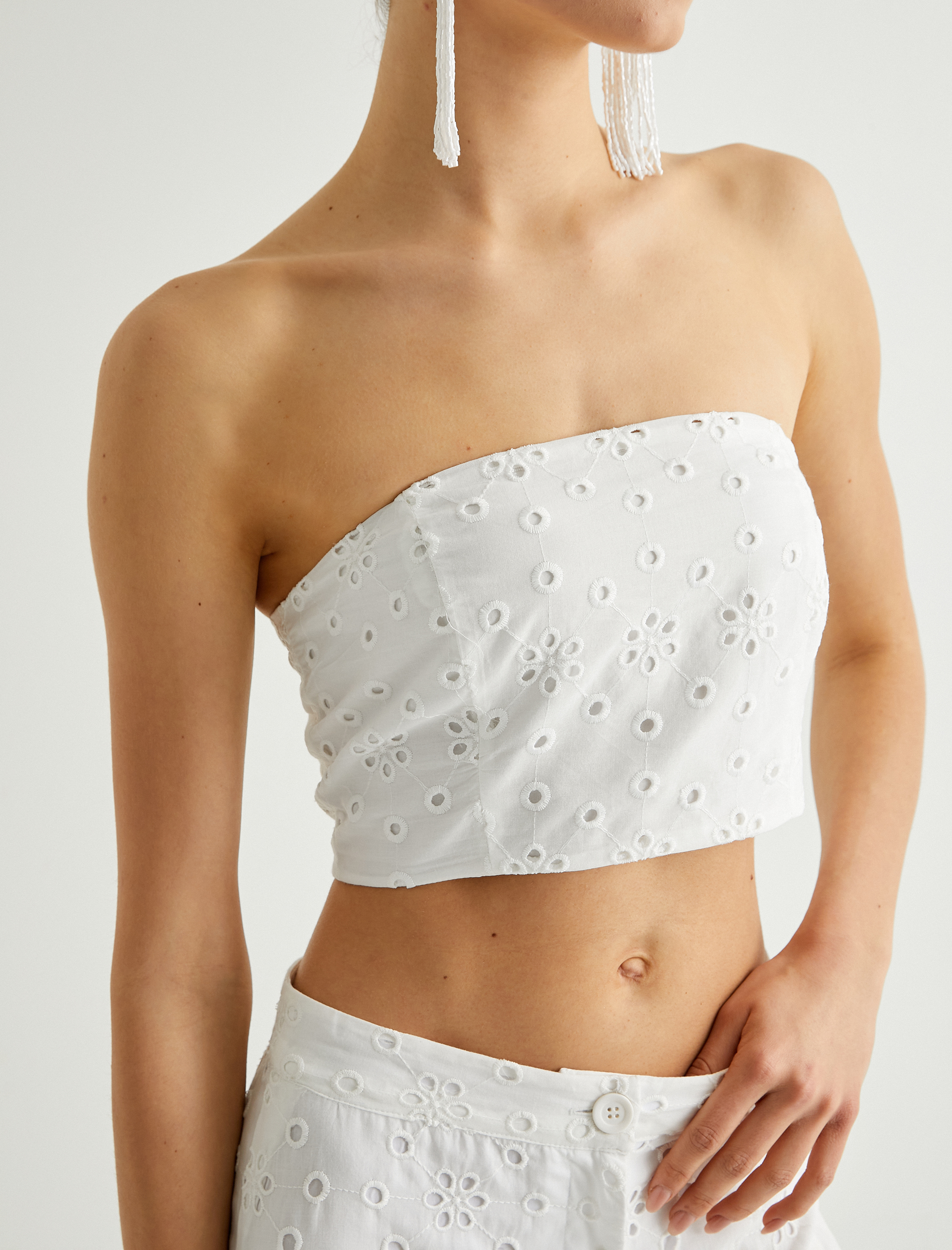 Koton X Sibil Çetinkaya - Crop Straplez Fisto Büstiyer