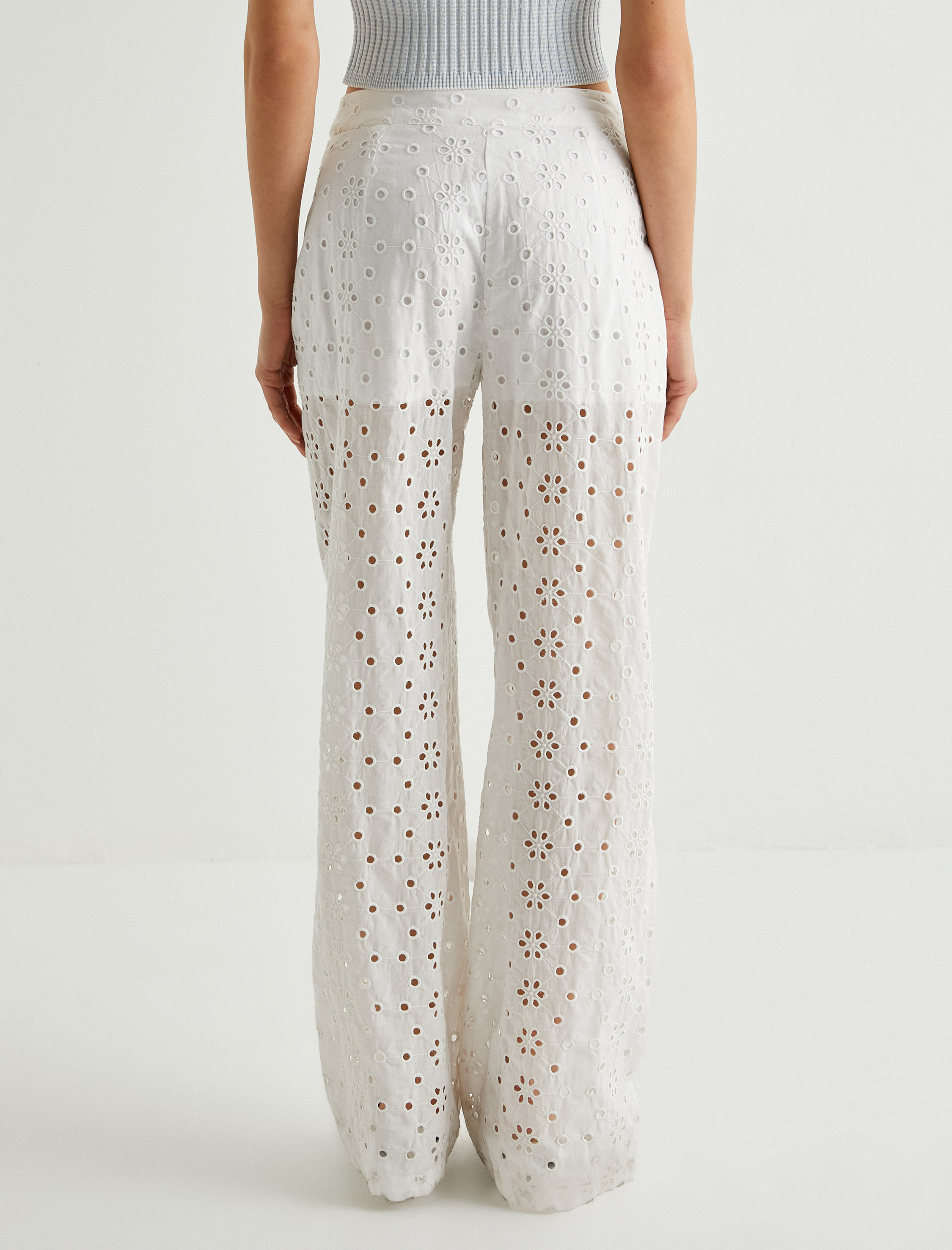   Koton X Sibil Çetinkaya - Geniş Paça Fisto Pantolon Yarım Astarlı