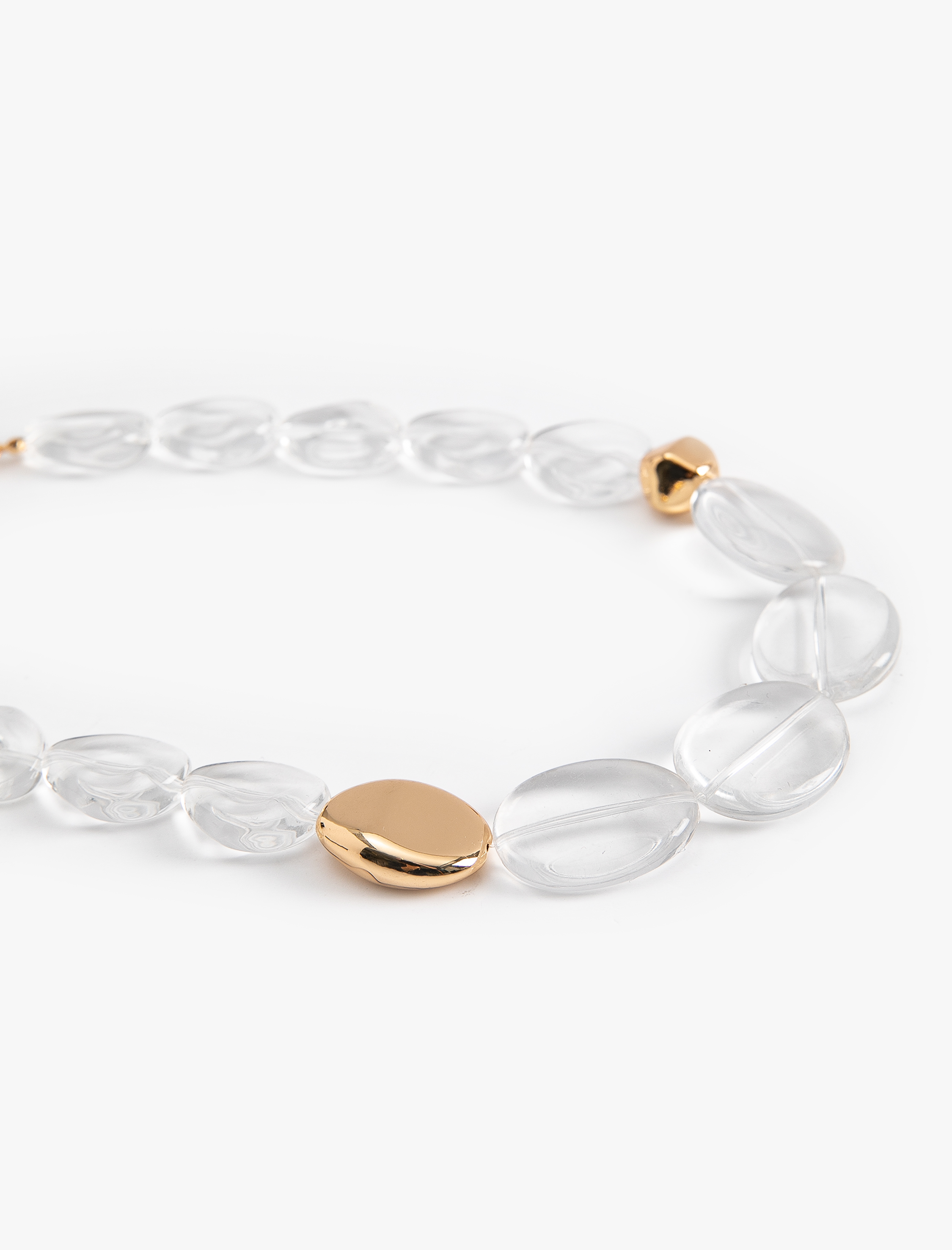  Kadın Boncuklu Kolye Şeffaf