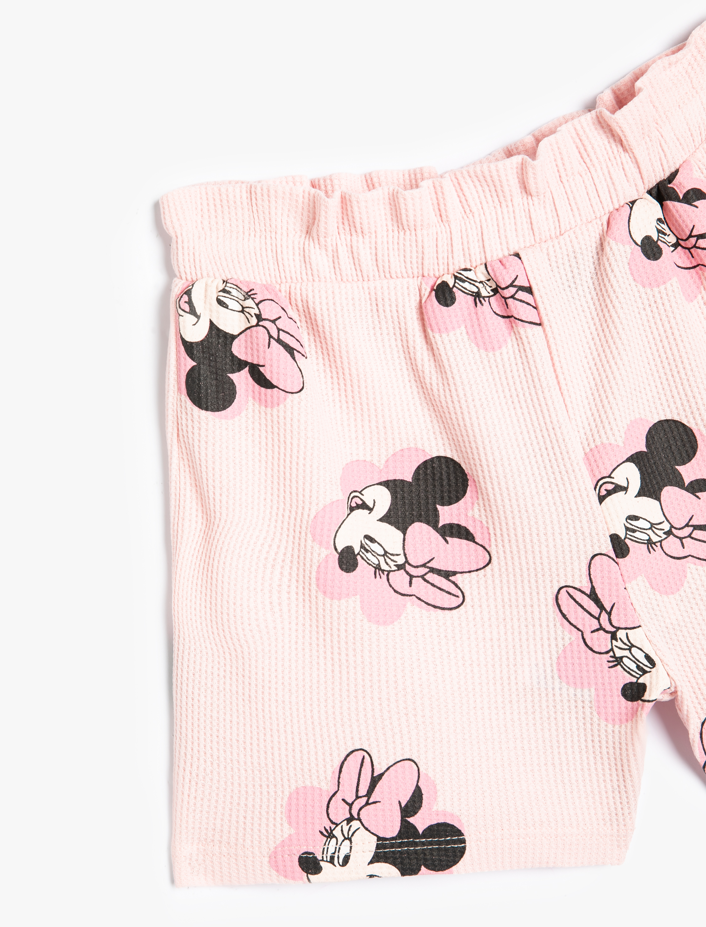  Kız Bebek Minnie Mouse Şort Lisanslı Pamuklu