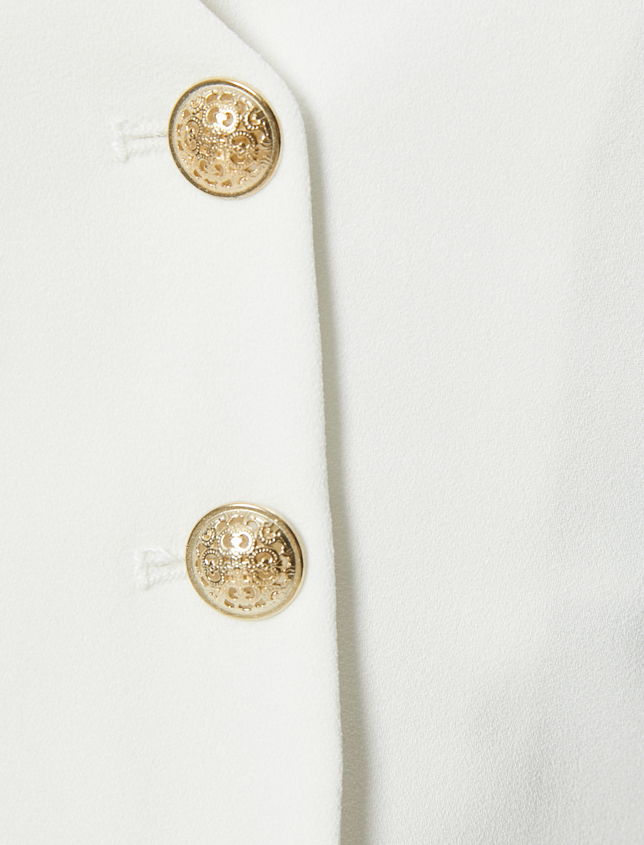   Crop Yelek V Yaka Düğmeli Standart Kesim