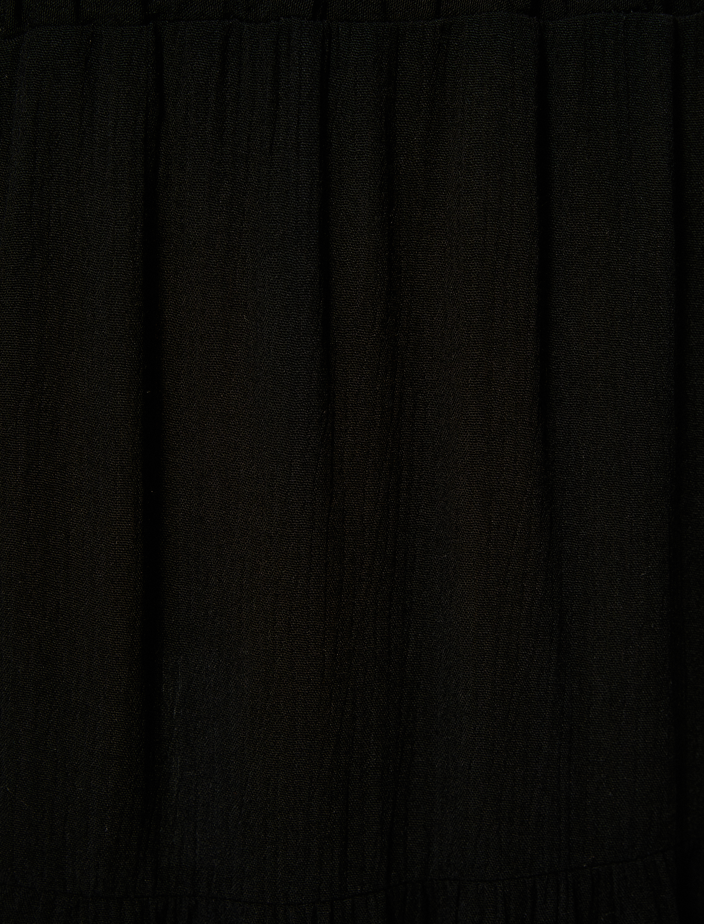   Kloş Midi Etek Beli Lastikli Viskon Kumaş