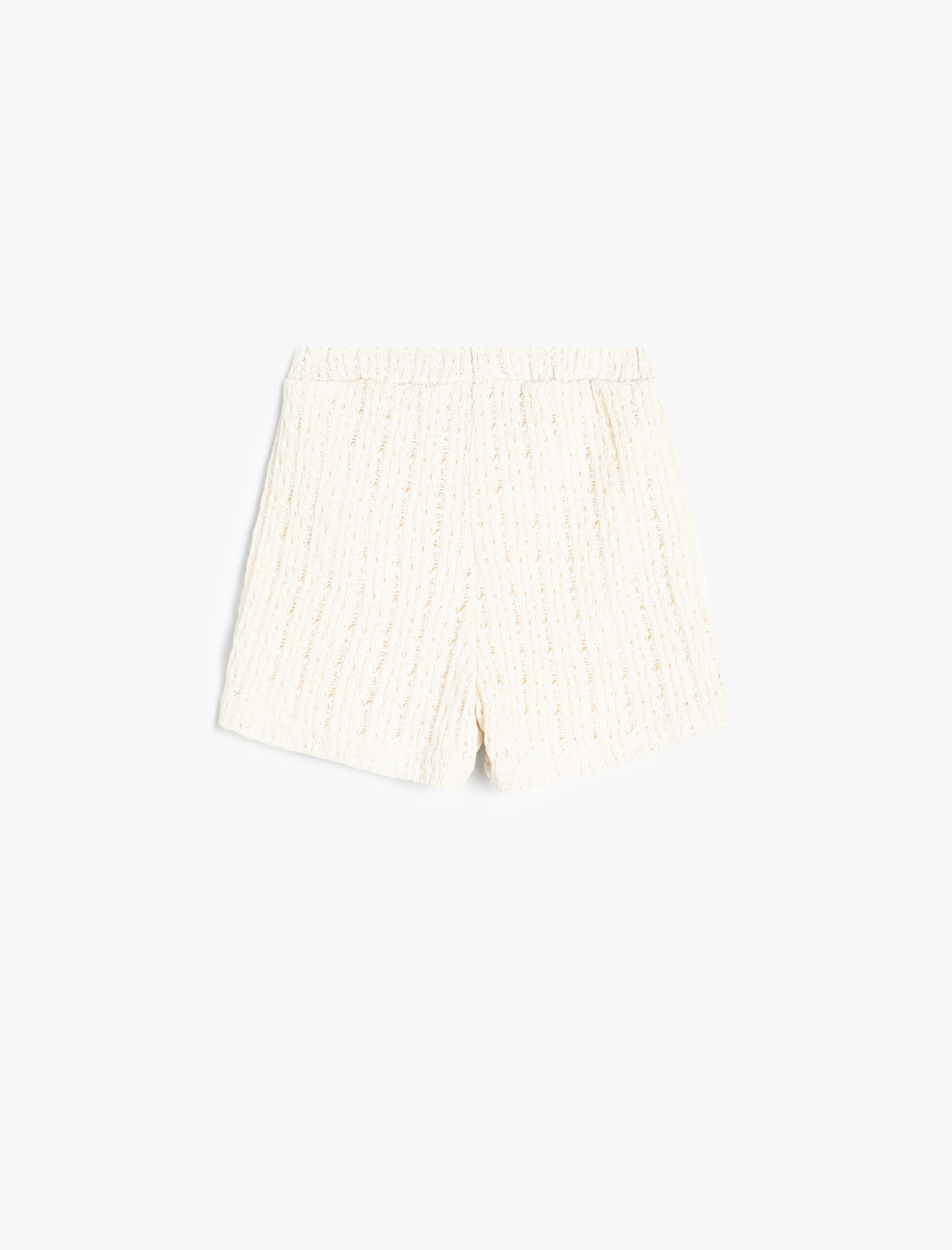  Kız Bebek Ajurlu Şort Beli Lastikli