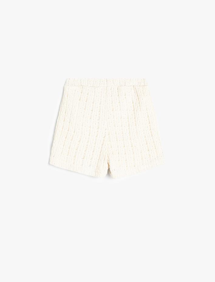 Kız Bebek Ajurlu Şort Beli Lastikli