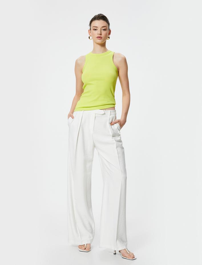  Fitilli Atlet Halter Yaka Basic