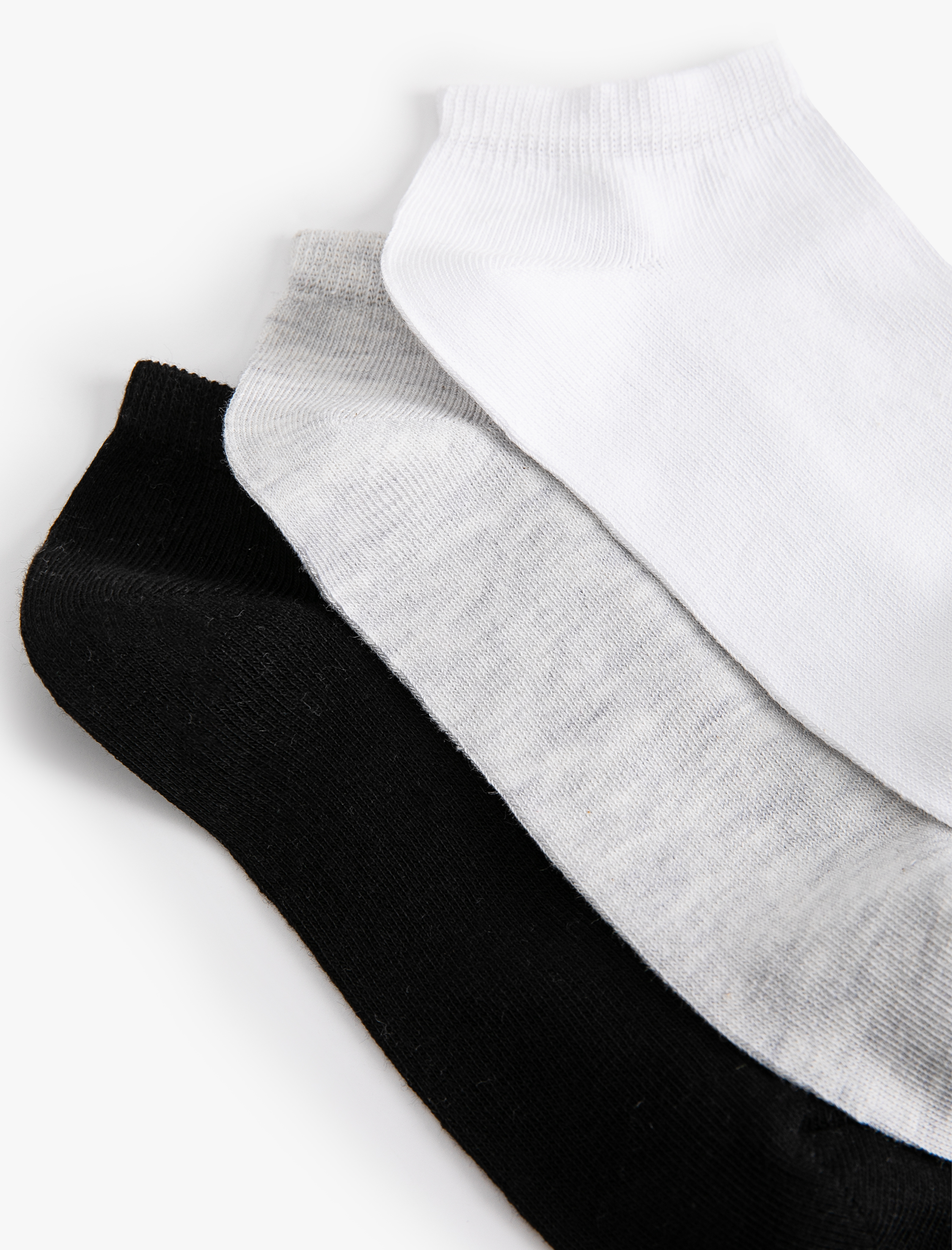 Kadın 3'lü Patik Çorap Seti Çok Renkli