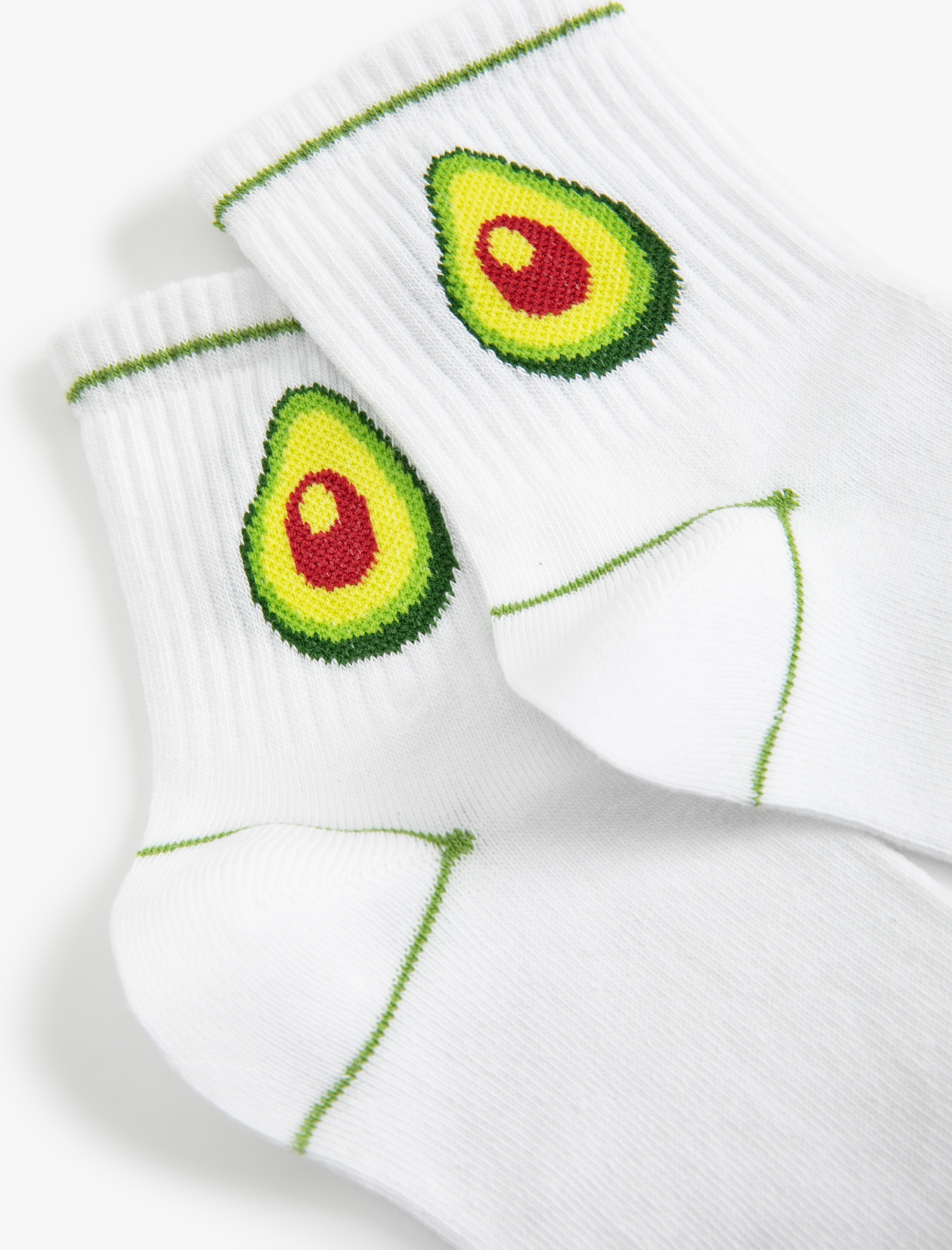  Kadın Avokado Desenli Çorap