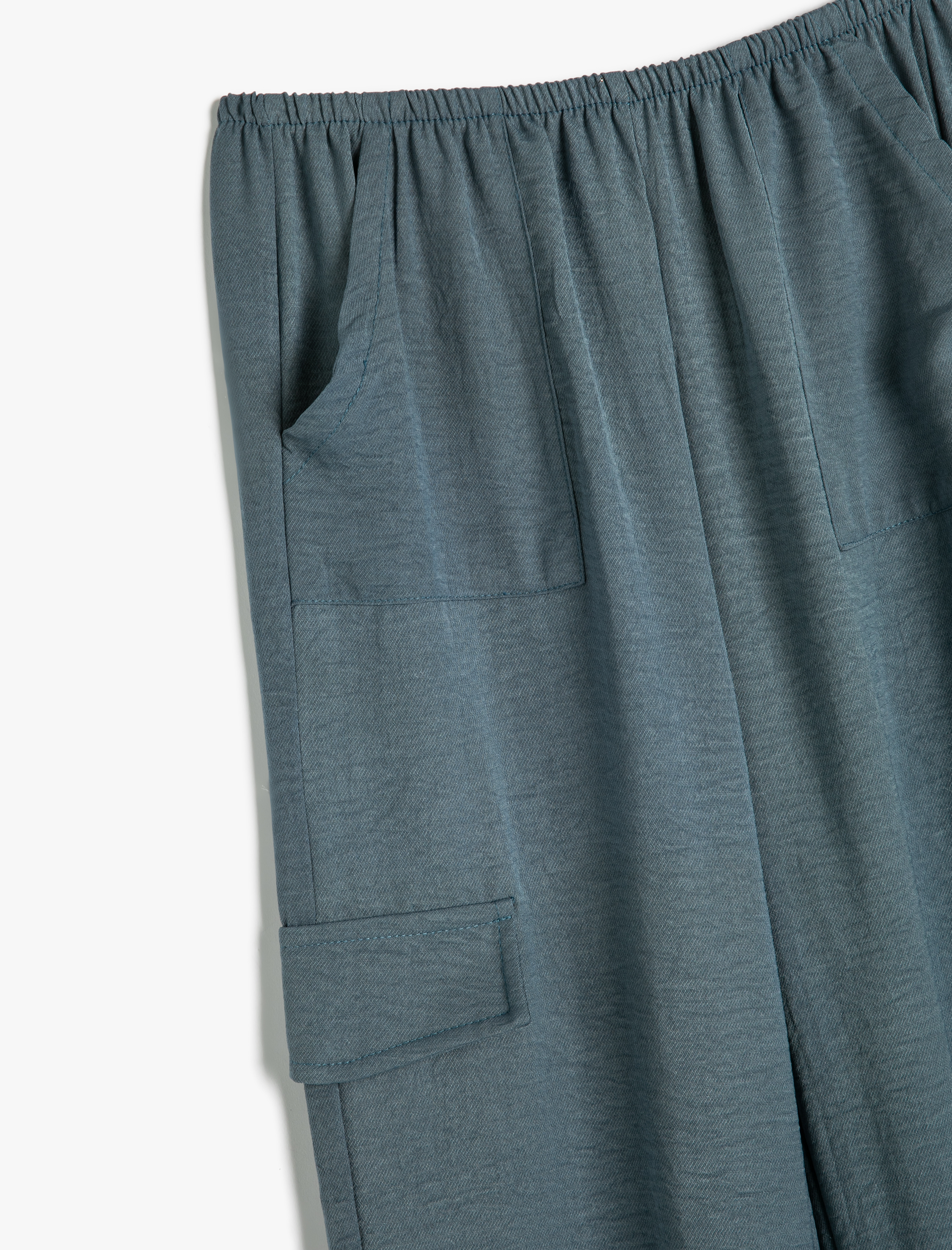  Kız Çocuk Jogger Pantolon Cep Detaylı Beli Lastikli