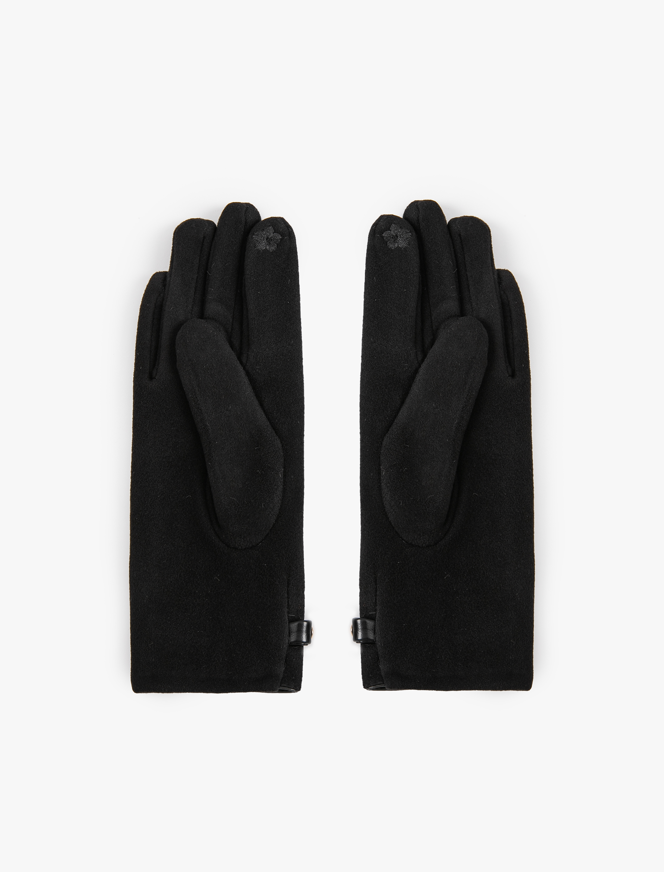  Kadın Eldiven Kemerli Metal Aksesuarlı