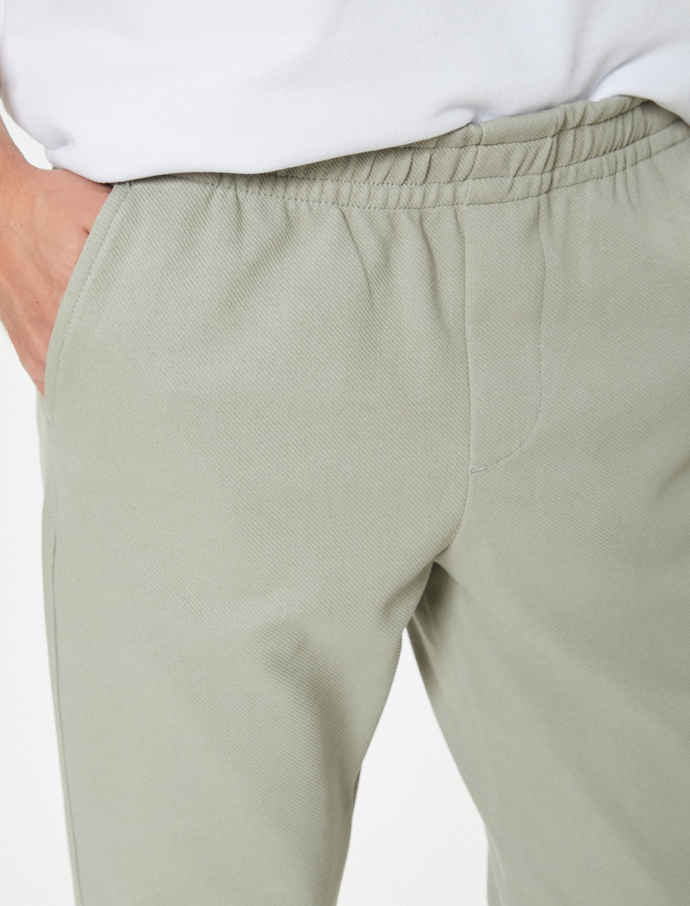   Slim Fit Pantolon Chino Bel Detaylı Cepli Pamuk Karışımlı