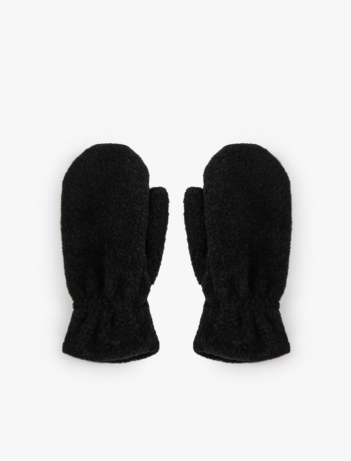 Kadın Kayak Eldiveni Tek Parmak Peluş