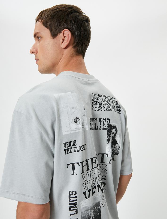  Jean-Leon Gerome Tişört Lisanslı Oversize Arkası Baskılı Kısa Kollu Bisiklet Yaka Pamuklu