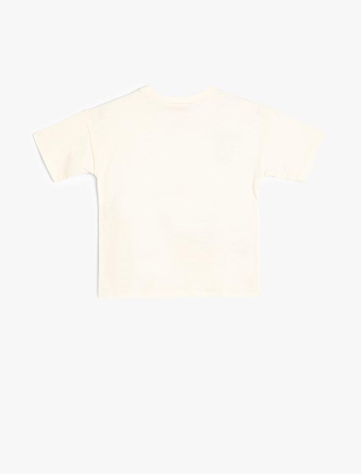 Erkek Bebek Aslan Kral Tişört Lisanslı Bisiklet Yaka Kısa Kollu Pamuklu