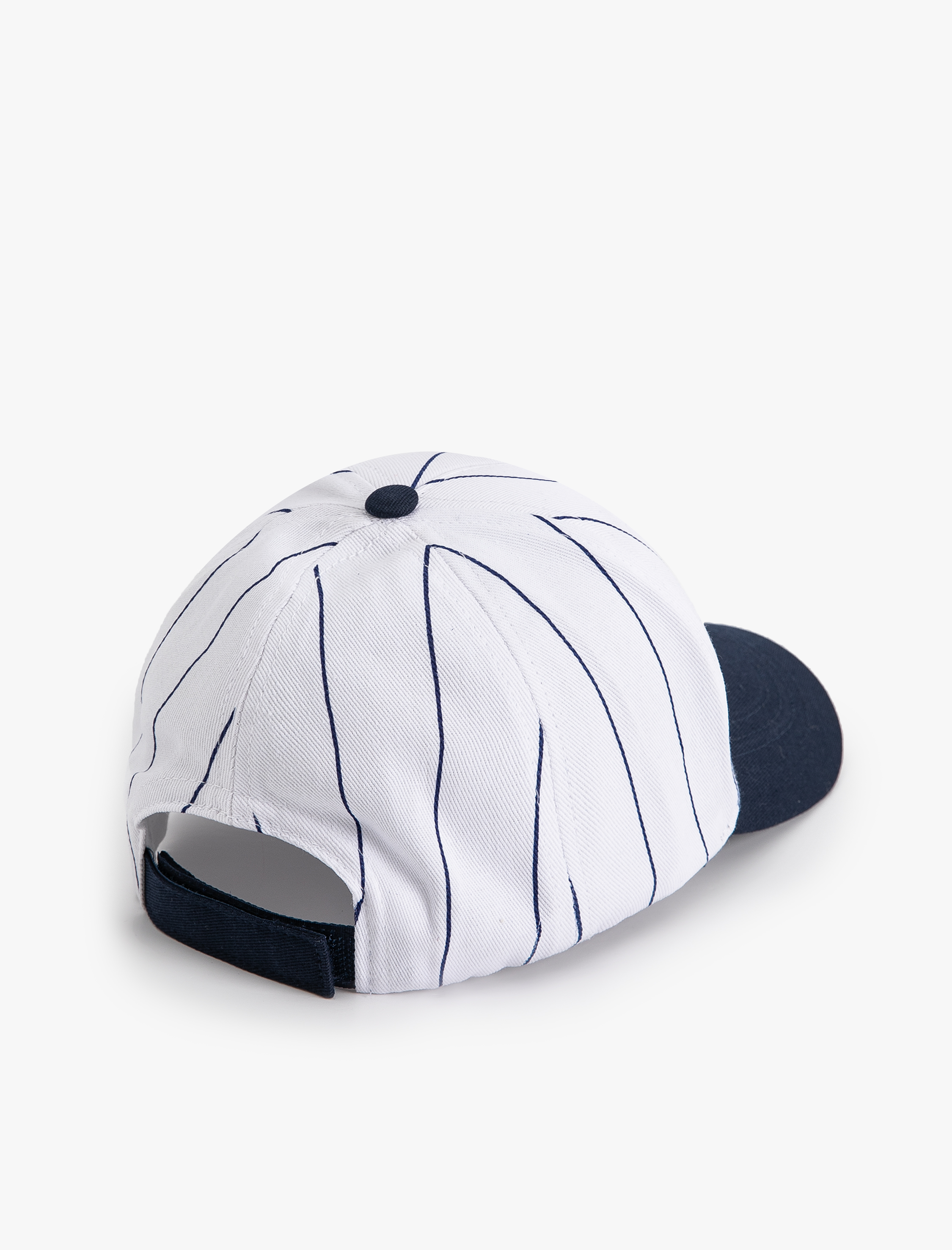  Erkek İşlemeli Çizgili Pamuklu Kep Şapka