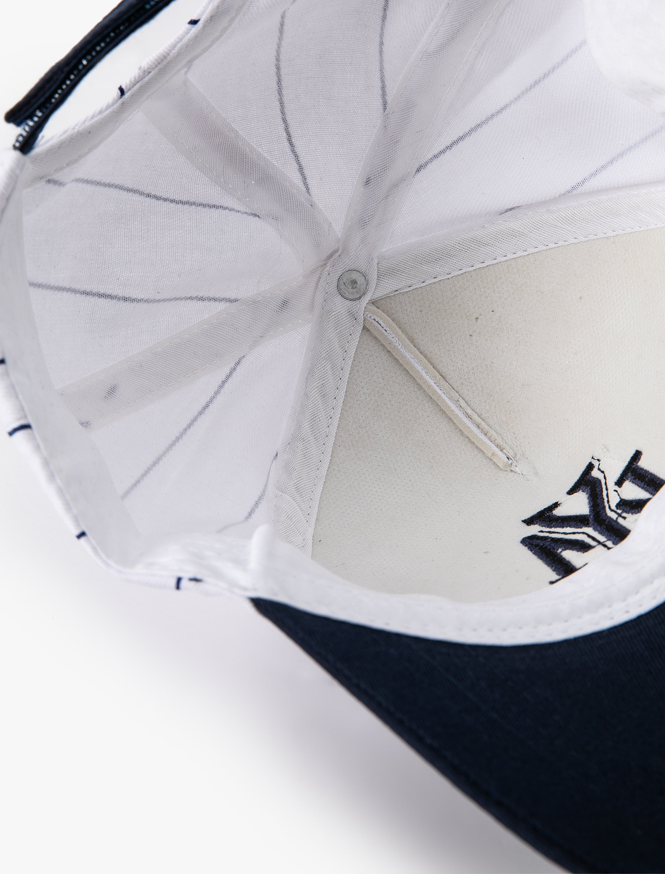  Erkek İşlemeli Çizgili Pamuklu Kep Şapka