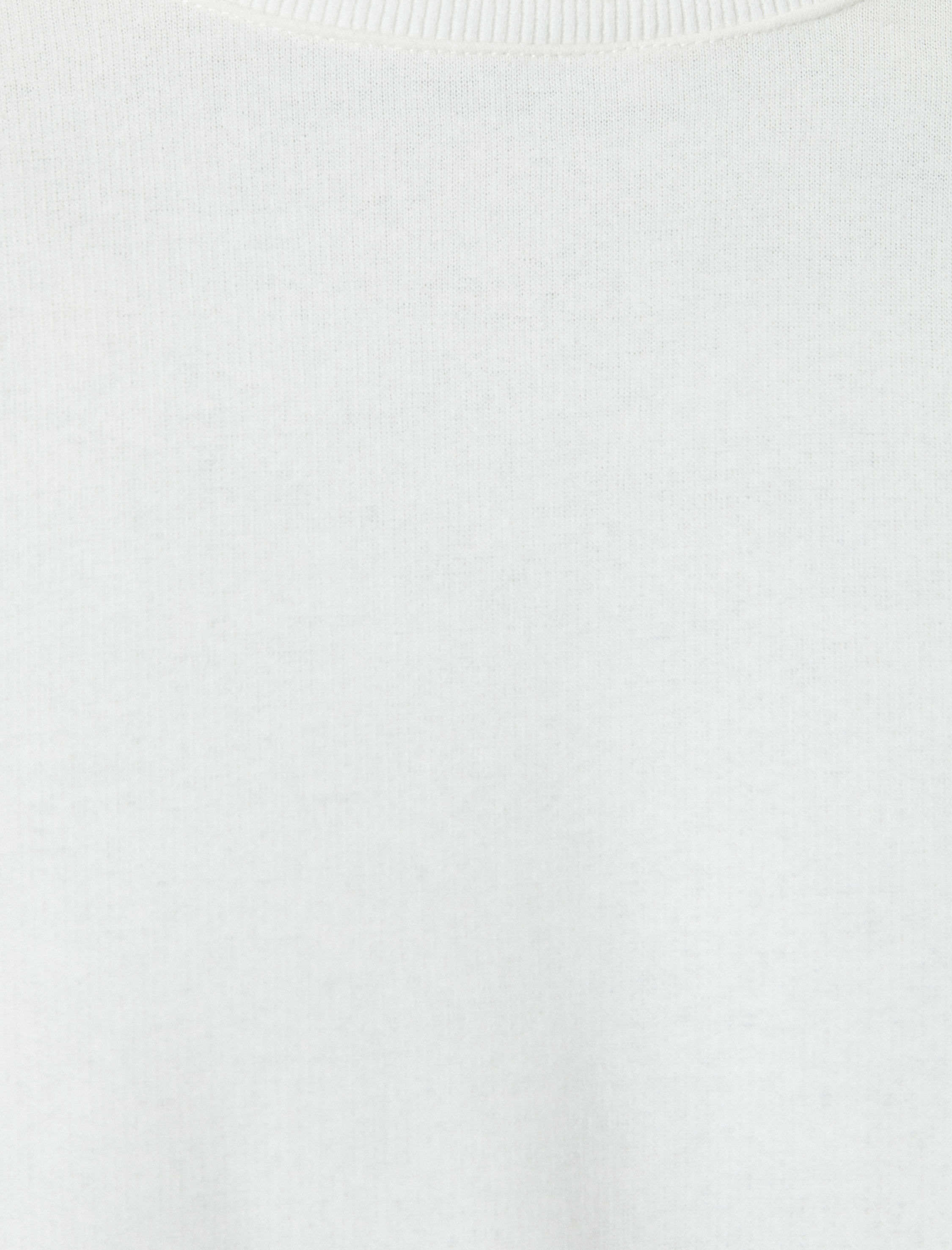   Bisiklet Yaka Sweatshirt Basic Uzun Kollu Şardonlu